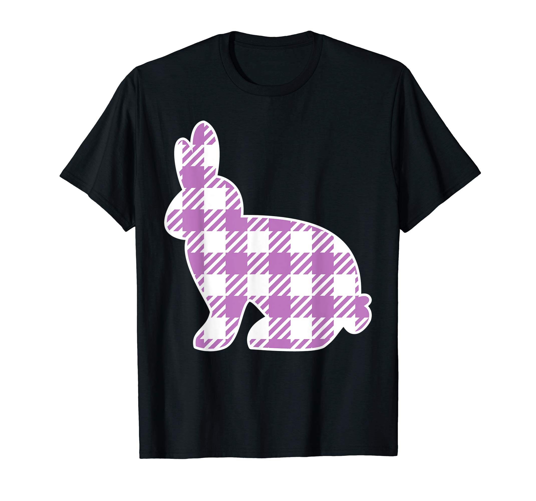 Buffalo Plaid Easter Bunny Shirt for Girls Women Kids Rabbit