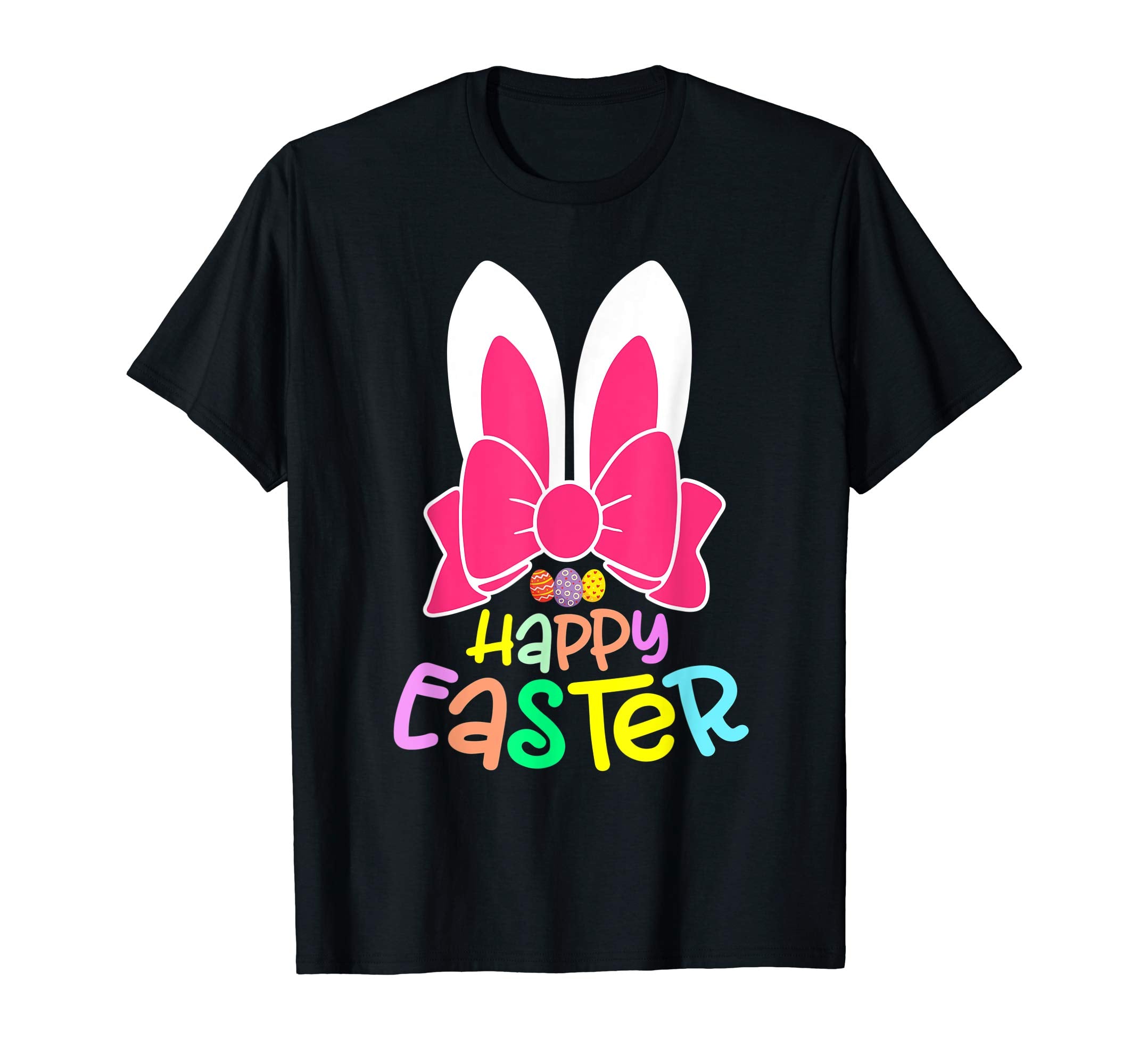 Bunny Ears Eggs Happy Easter Kids Boys Girls T Shirt Gift