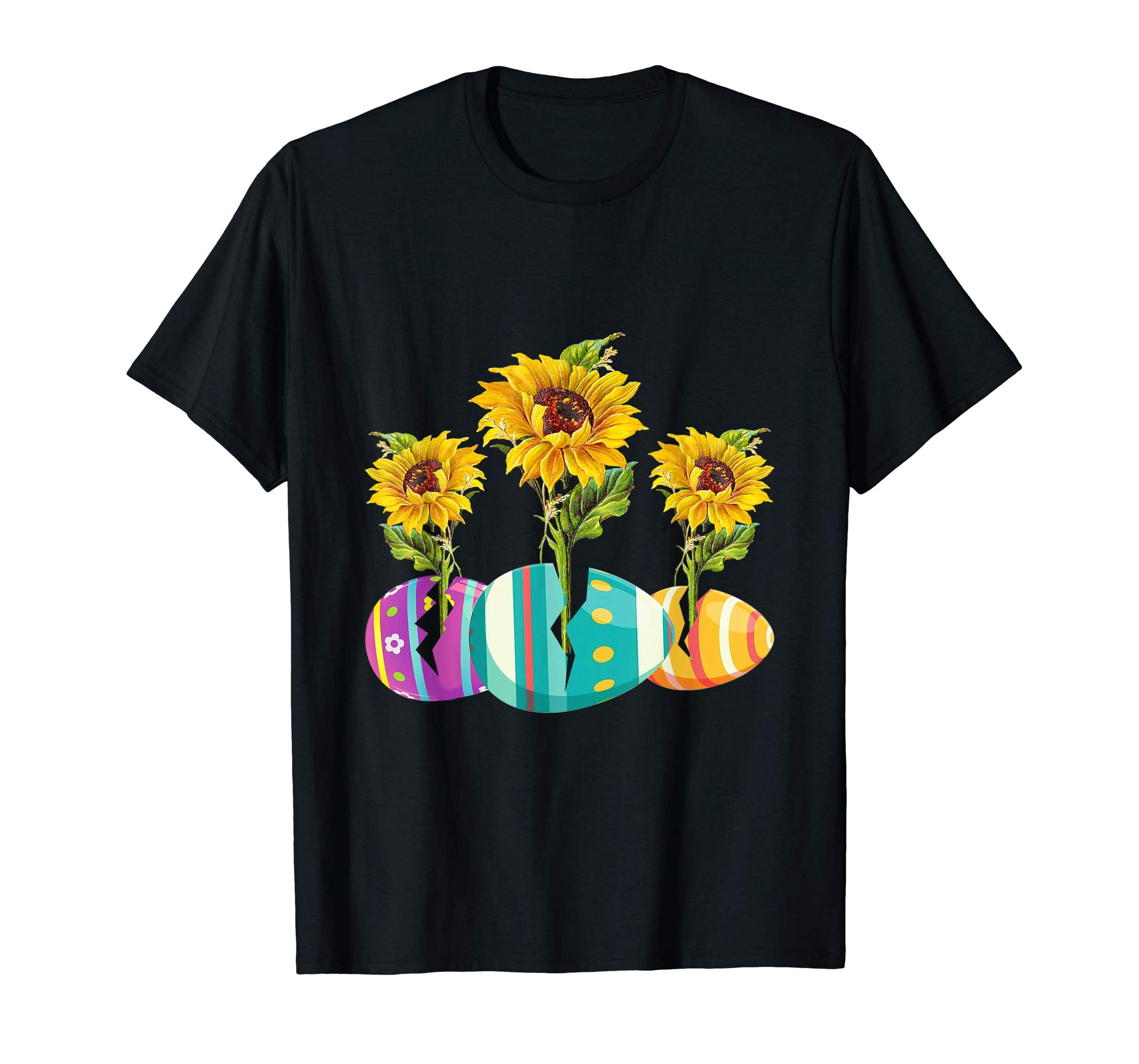 Happy Easter Eggs Sunflower Gift T-Shirt