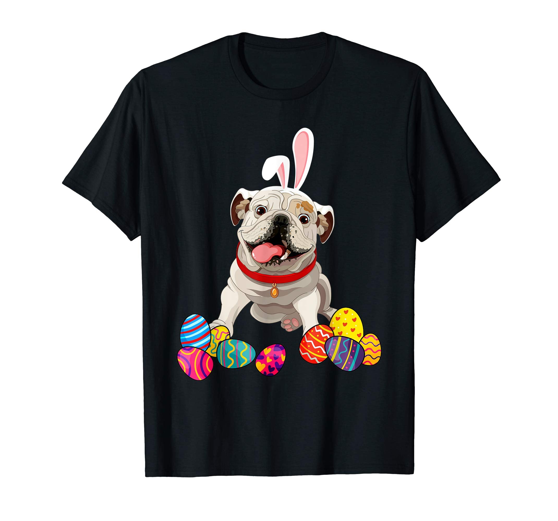 English Bulldog Bunny Ear With Egg Easter Easter Day Shirt
