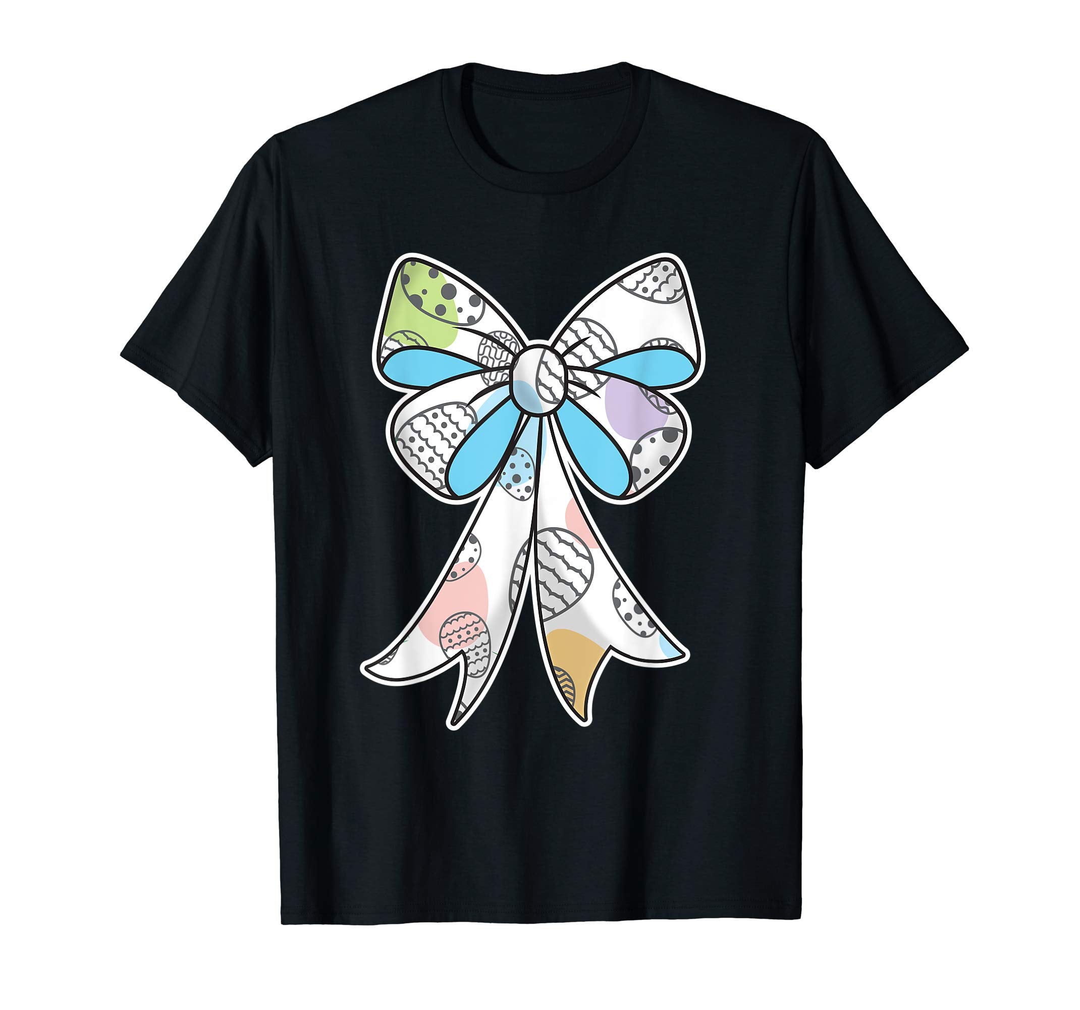 Cute Easter shirt for Girls Bow t-shirt Egg Hunt Bunny Tee