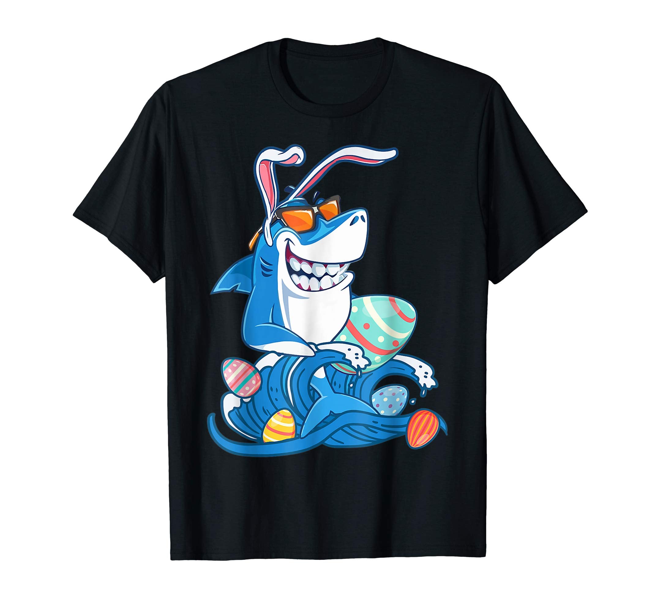Bunny Shark With Eggs Shirt Gift For Easter Day 2019