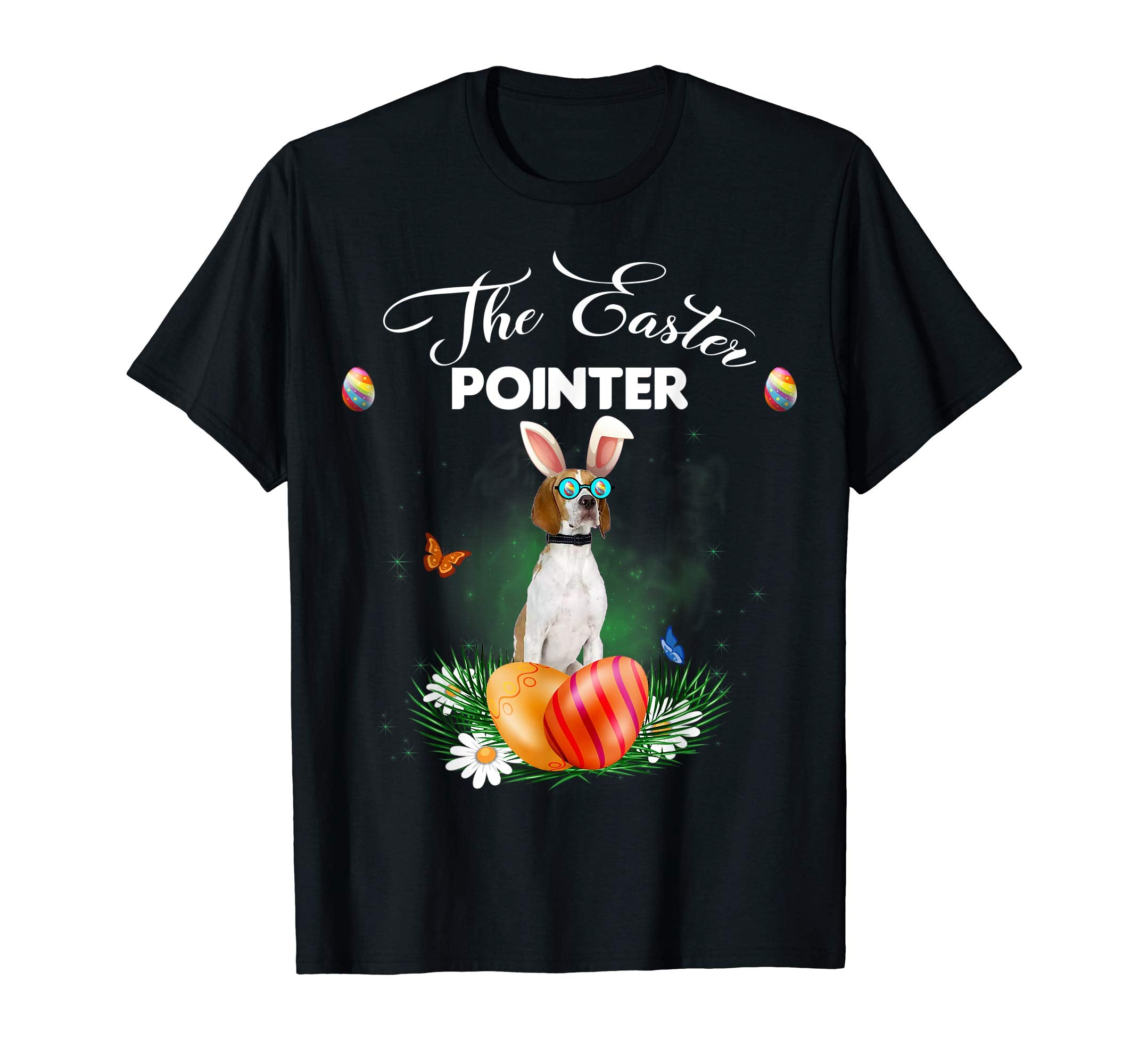 Pointer Bunny Easter Day Dog Gifts T-Shirt