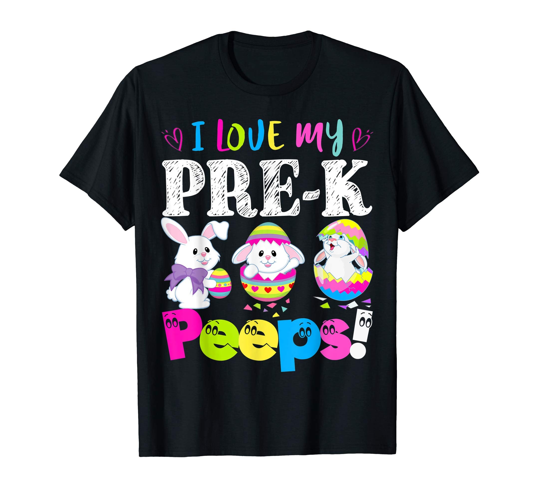 I Love My Pre-K Peeps Easter Bunny Gift T-Shirt