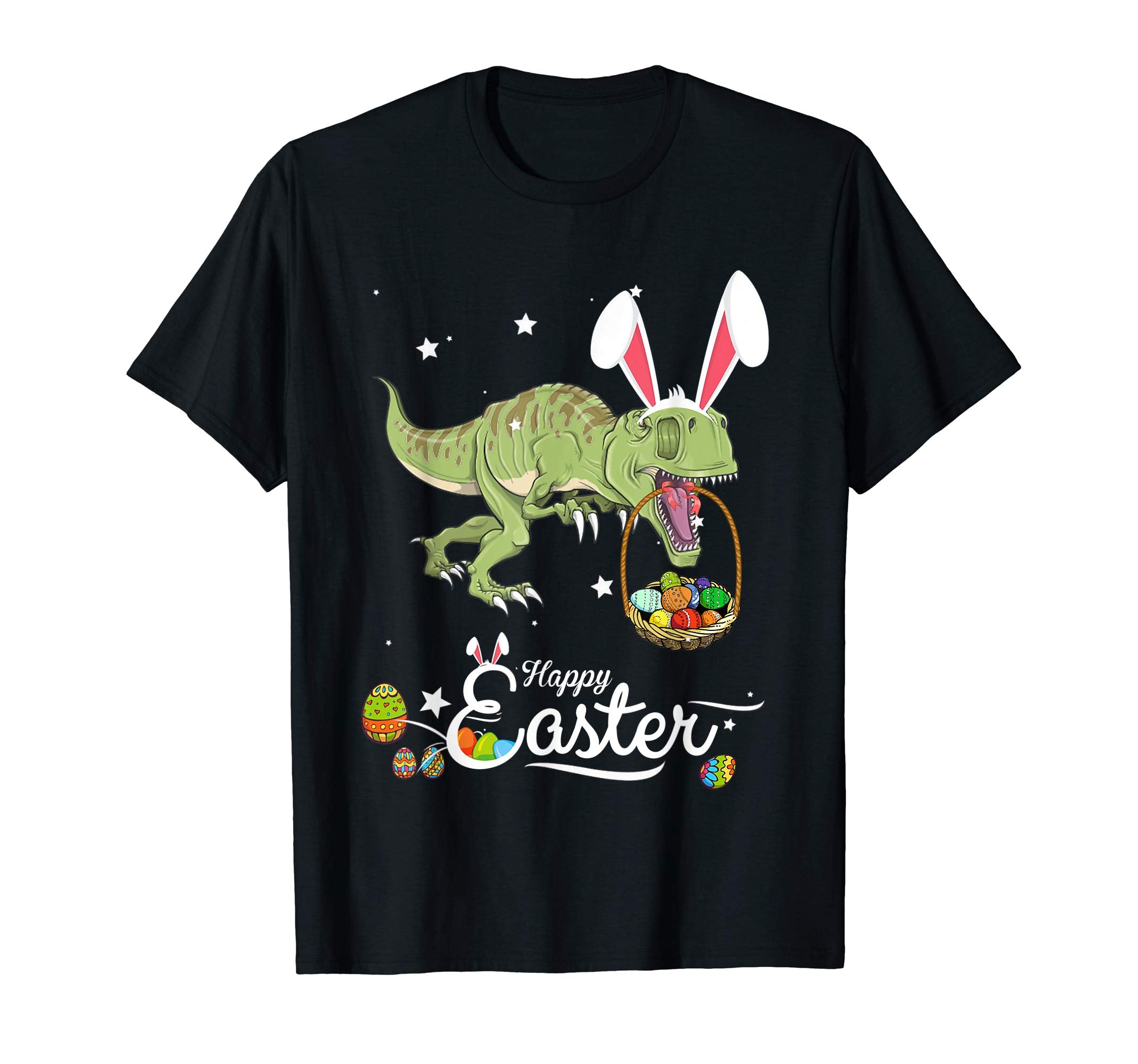 Cute Easter Dinosaurs with Bunny Ears and Eggs T Shirt