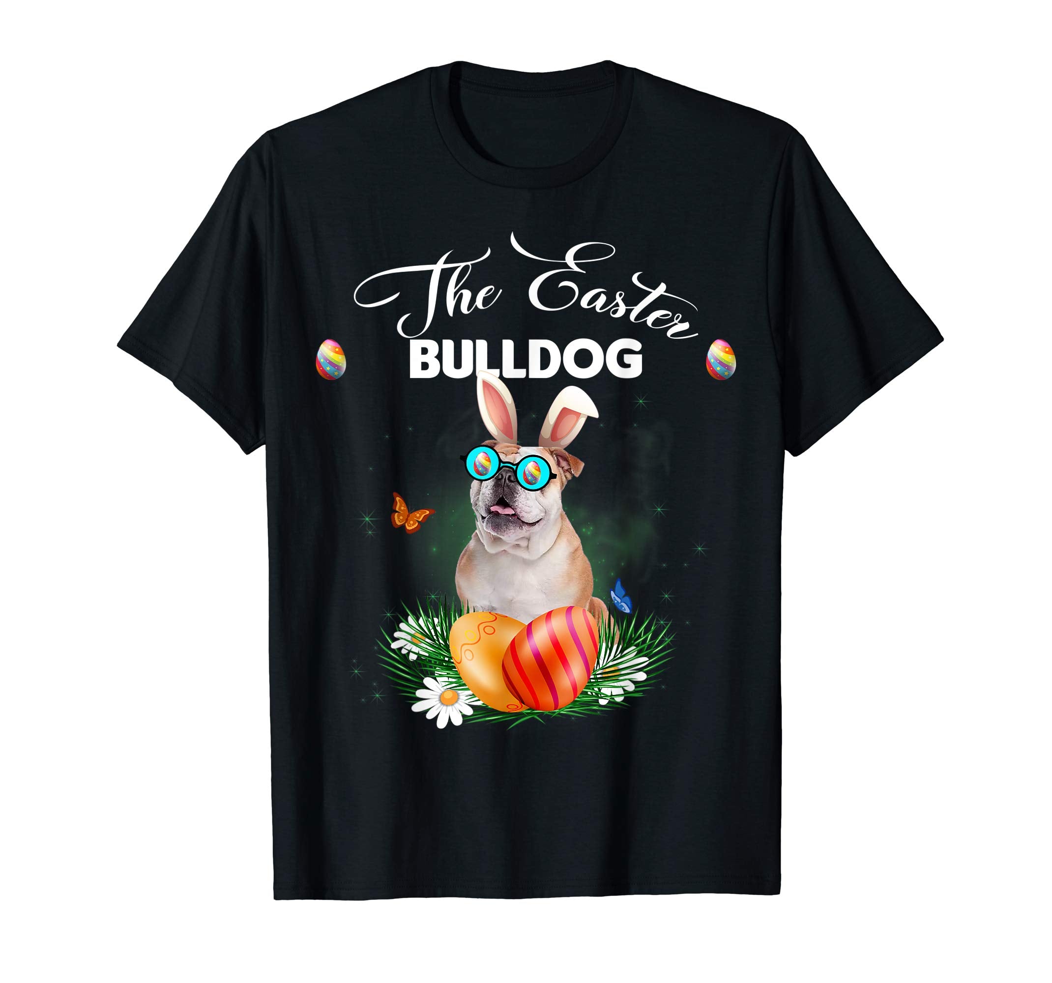 Bulldog Bunny Easter Day Dog Gifts T-Shirt