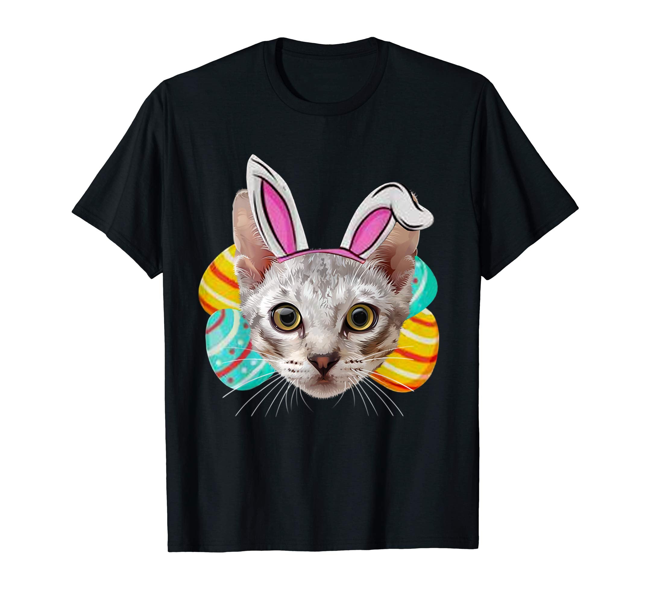 Cat Easter Bunny Lover T-Shirt Funny Costume Gift Tee