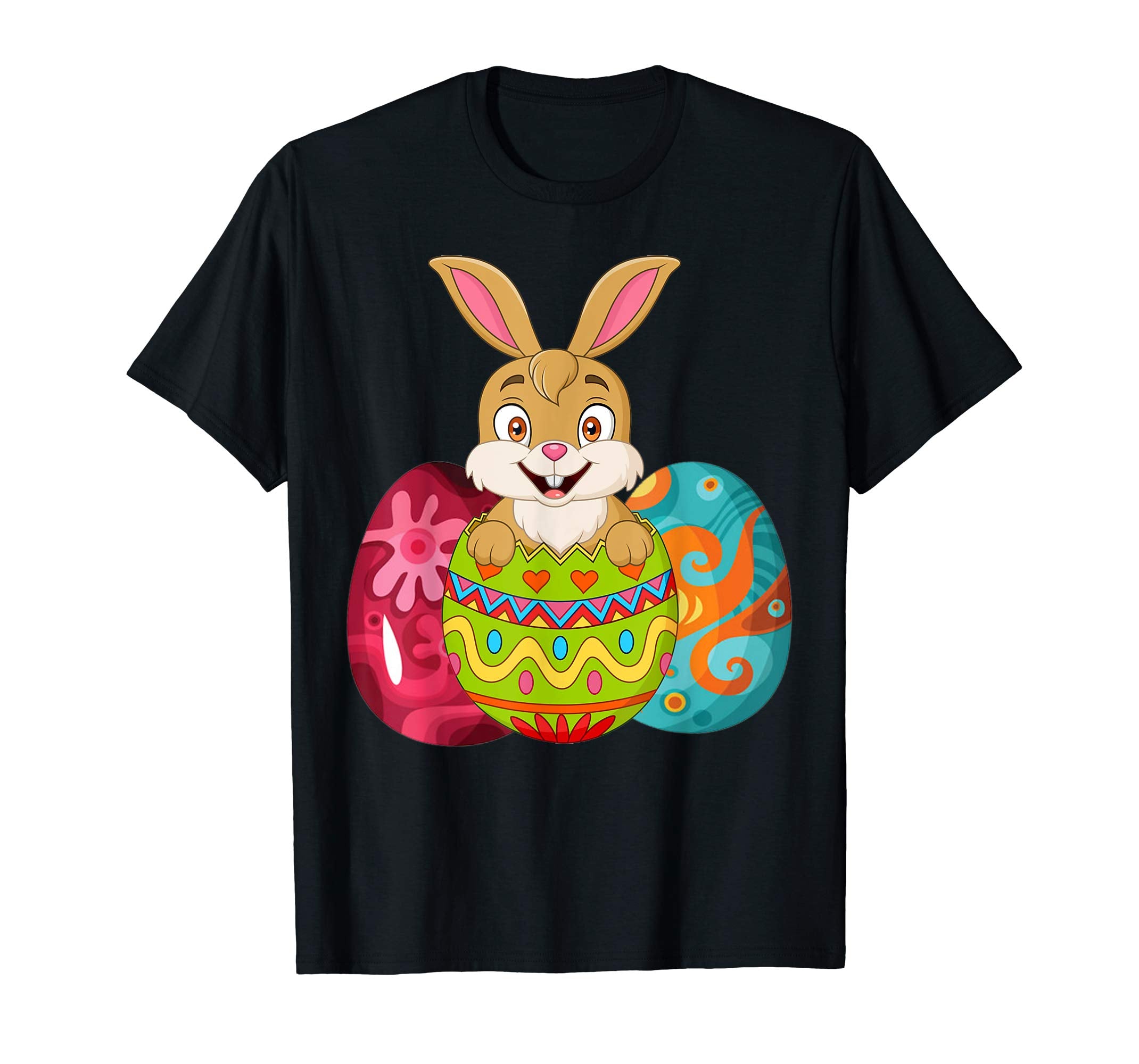 Cute rabbit inside Easter Eggs Tshirt Easter Shirt for kids
