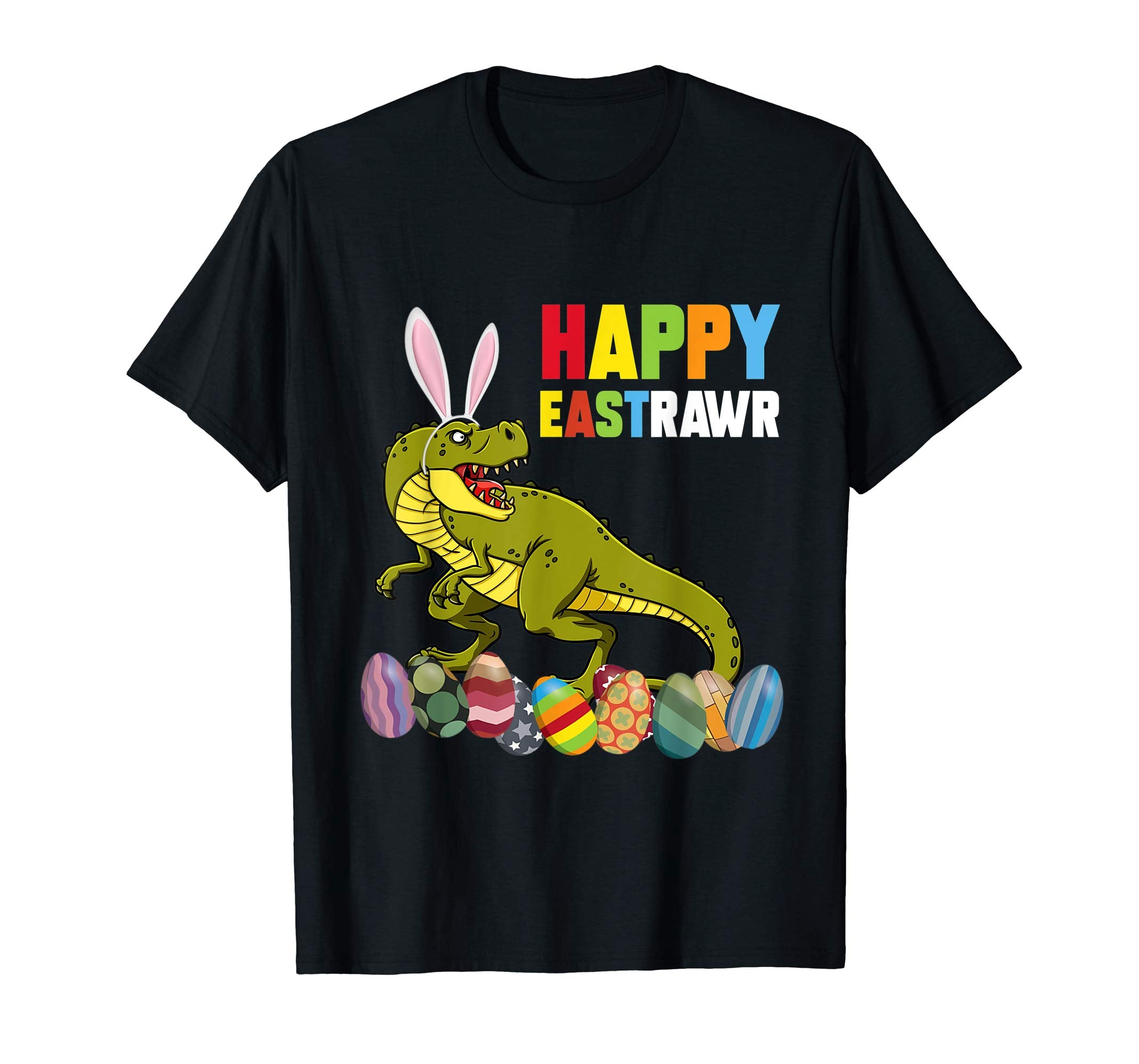 Happy Eastrawr Rex Dinosaur Easter with Bunny and Egg Shirt