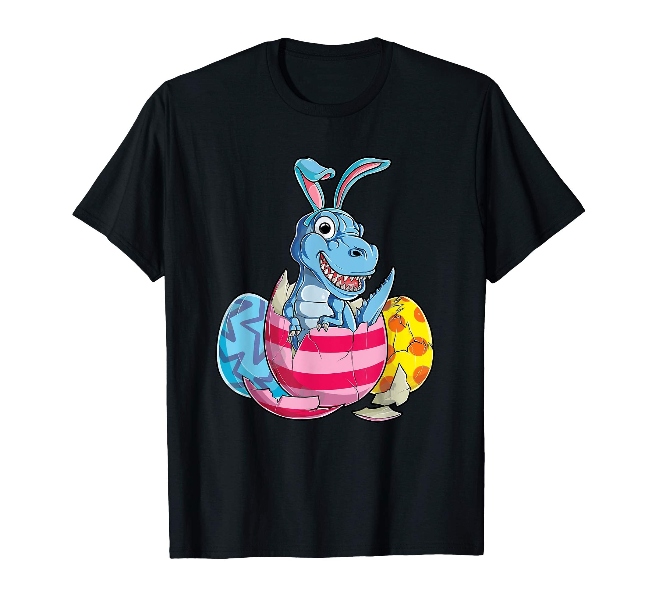 Happy Eastrawr T-Rex Dinosaur Easter Bunny Egg T Shirt Kids