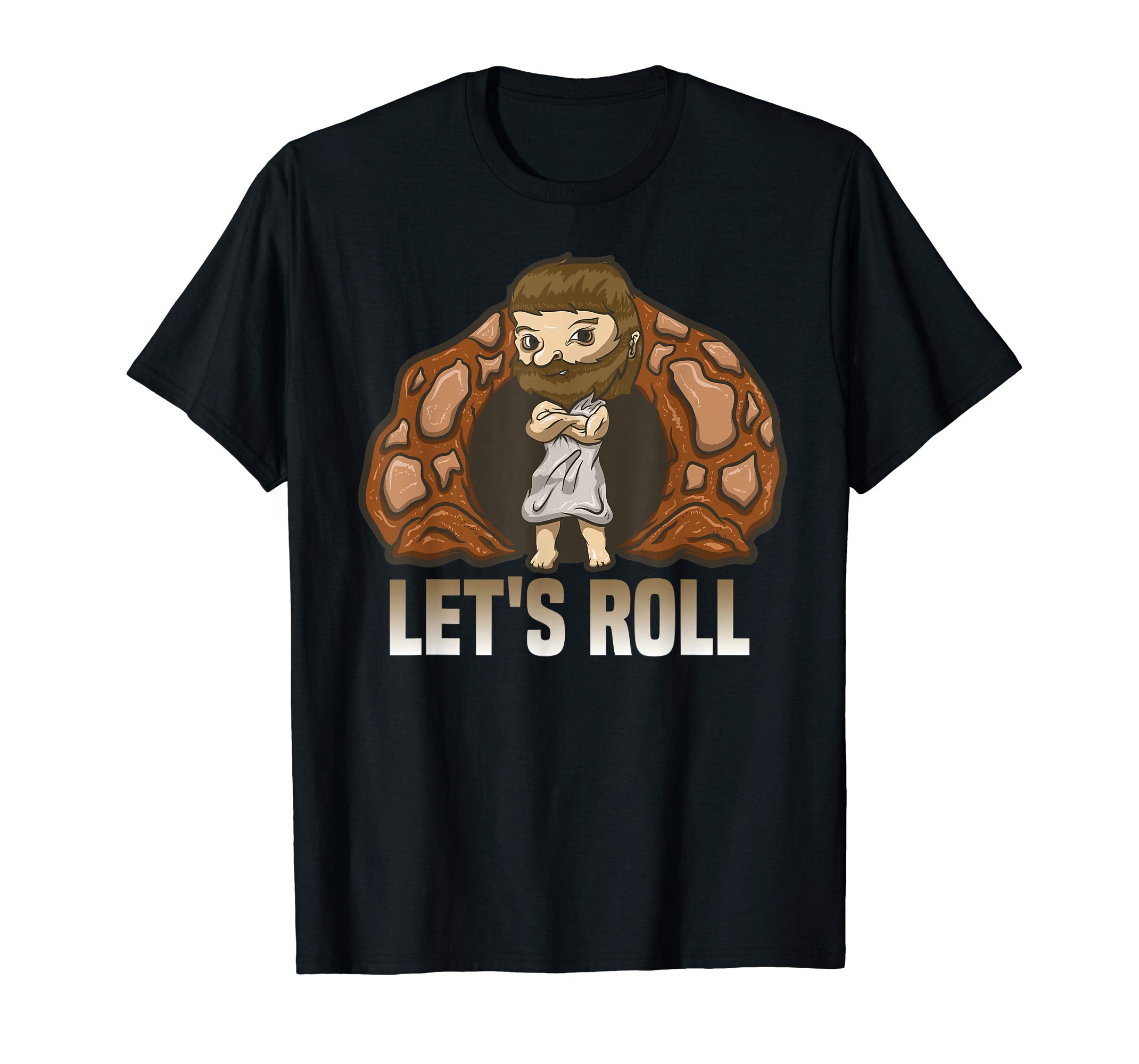 Easter Jesus T Shirt Resurrection Stone Rolling Let's Roll