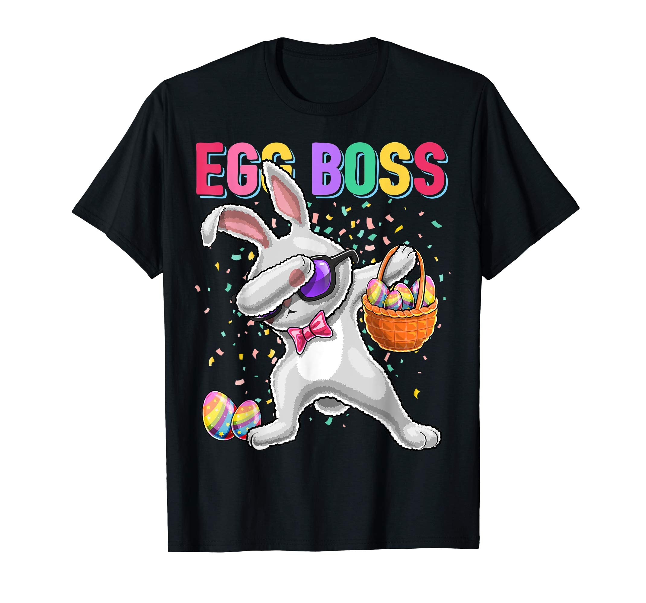 Egg Boss Dabbing Easter Bunny Shirt Easter Day Egg Gift Kids