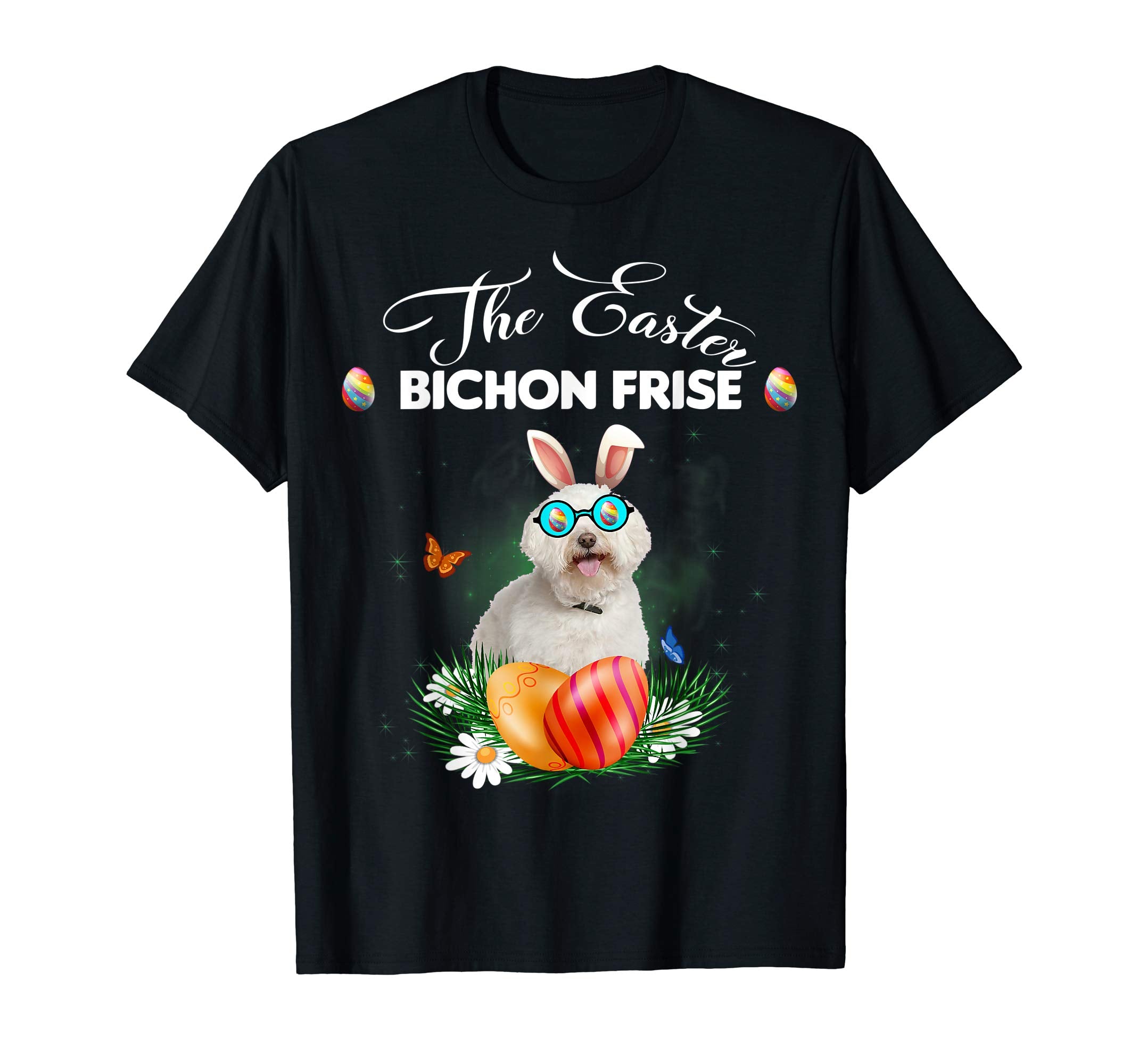 Bichon Frise Bunny Easter Day Dog Gifts T-Shirt