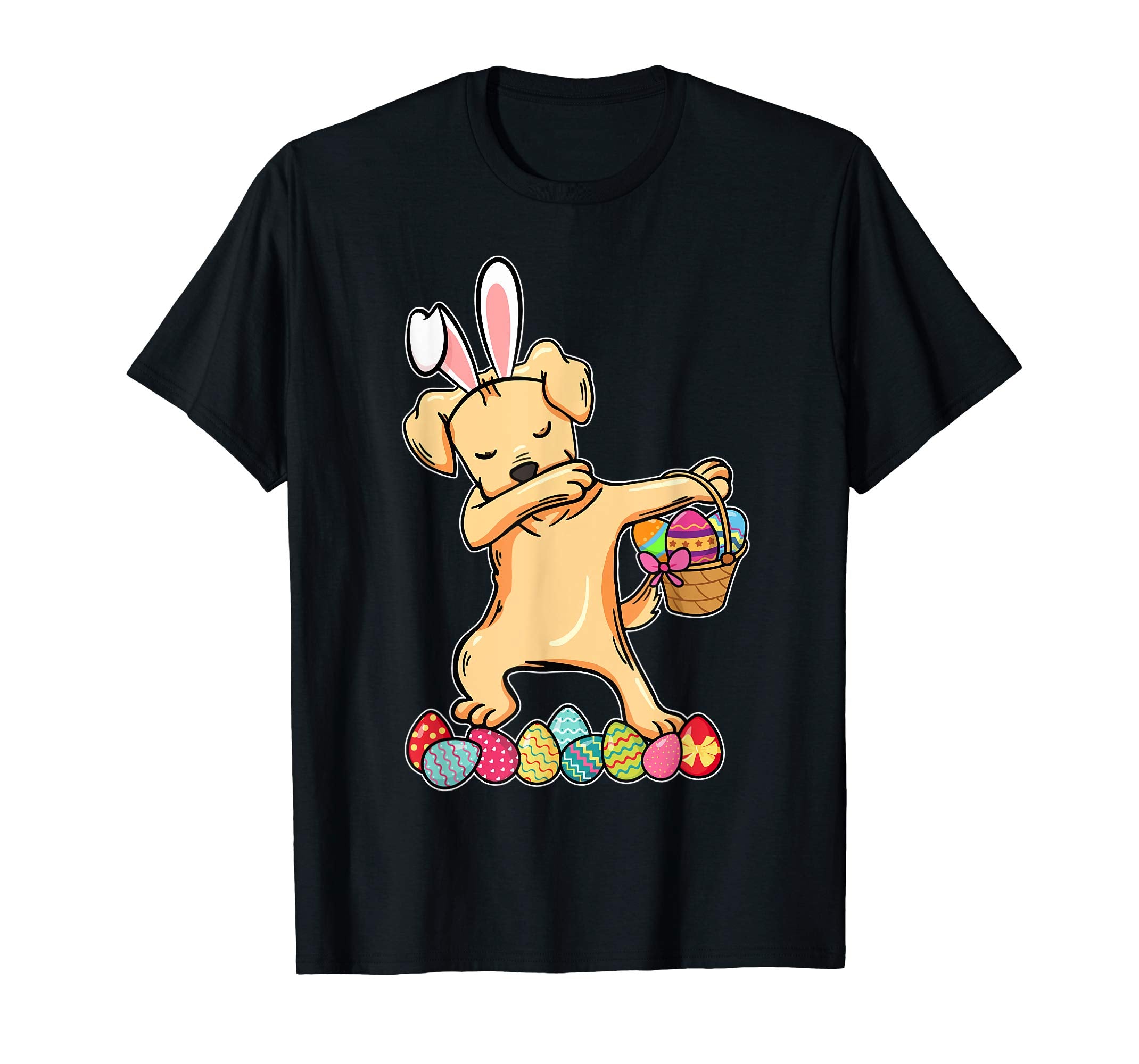 Labrador Retriever Dab Dabbing Easter Bunny Egg Basket Shirt