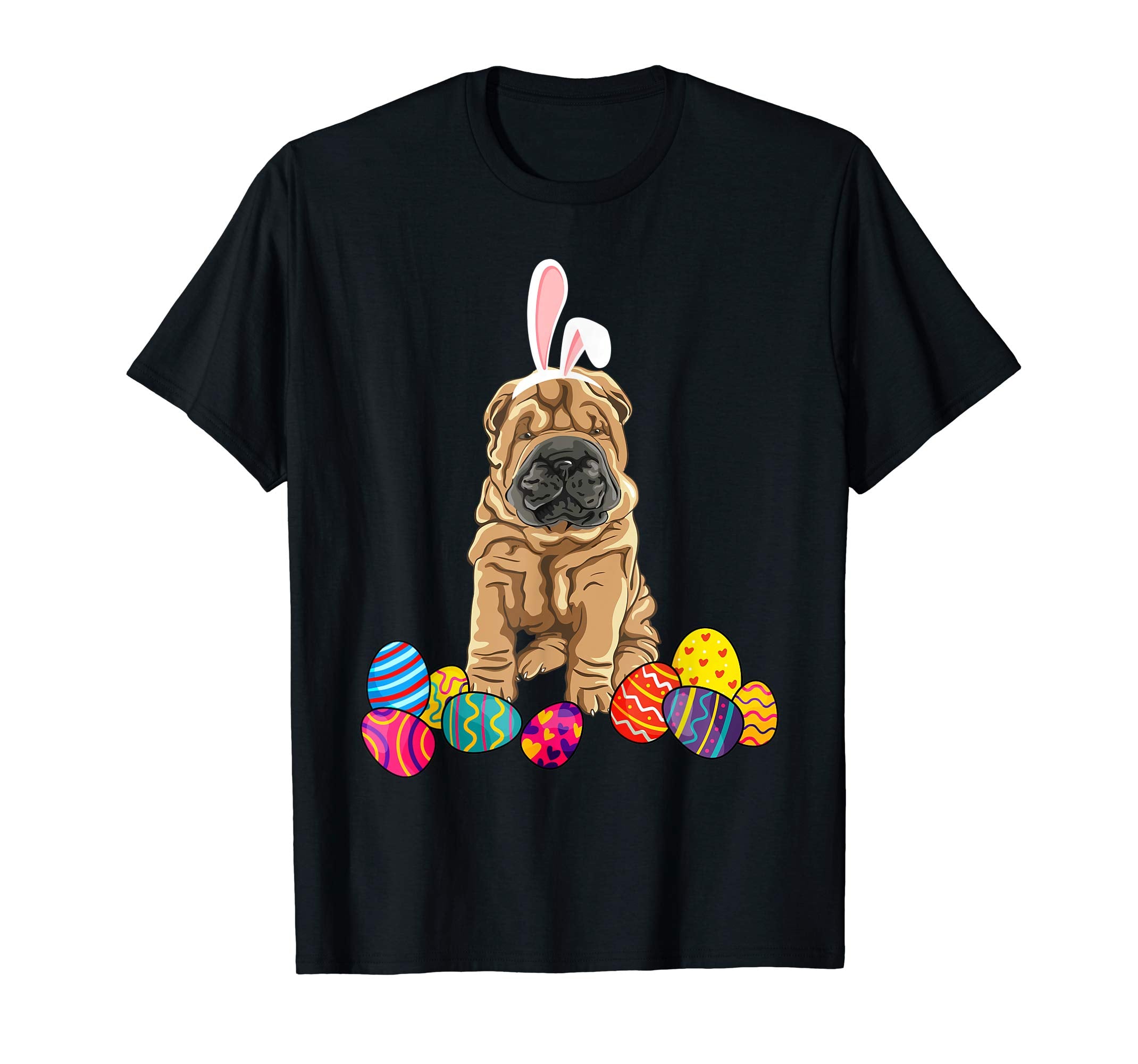 Chinese Shar-Pei Bunny Ear With Egg Easter Easter Day Shirt