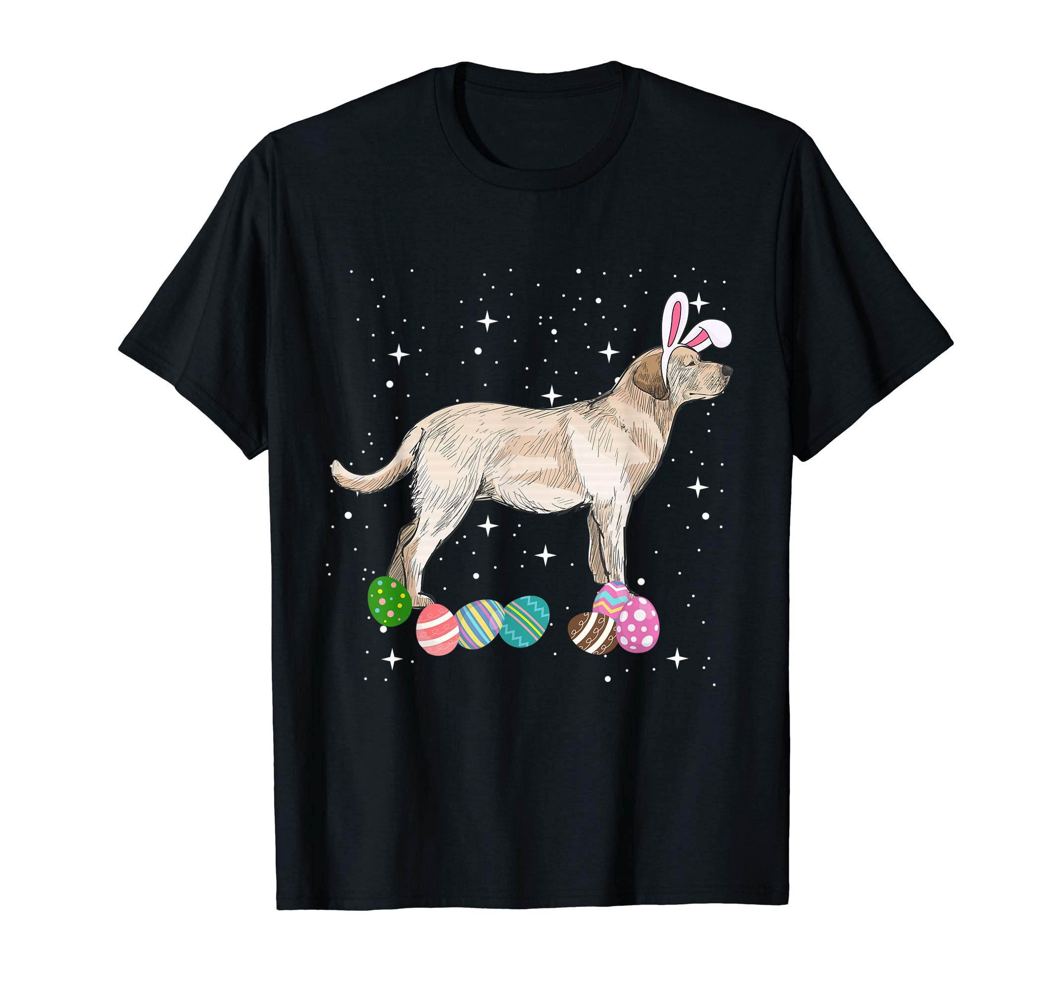 Labrador Retriever Dressed As Easter Bunny Rabbit Ears Shirt