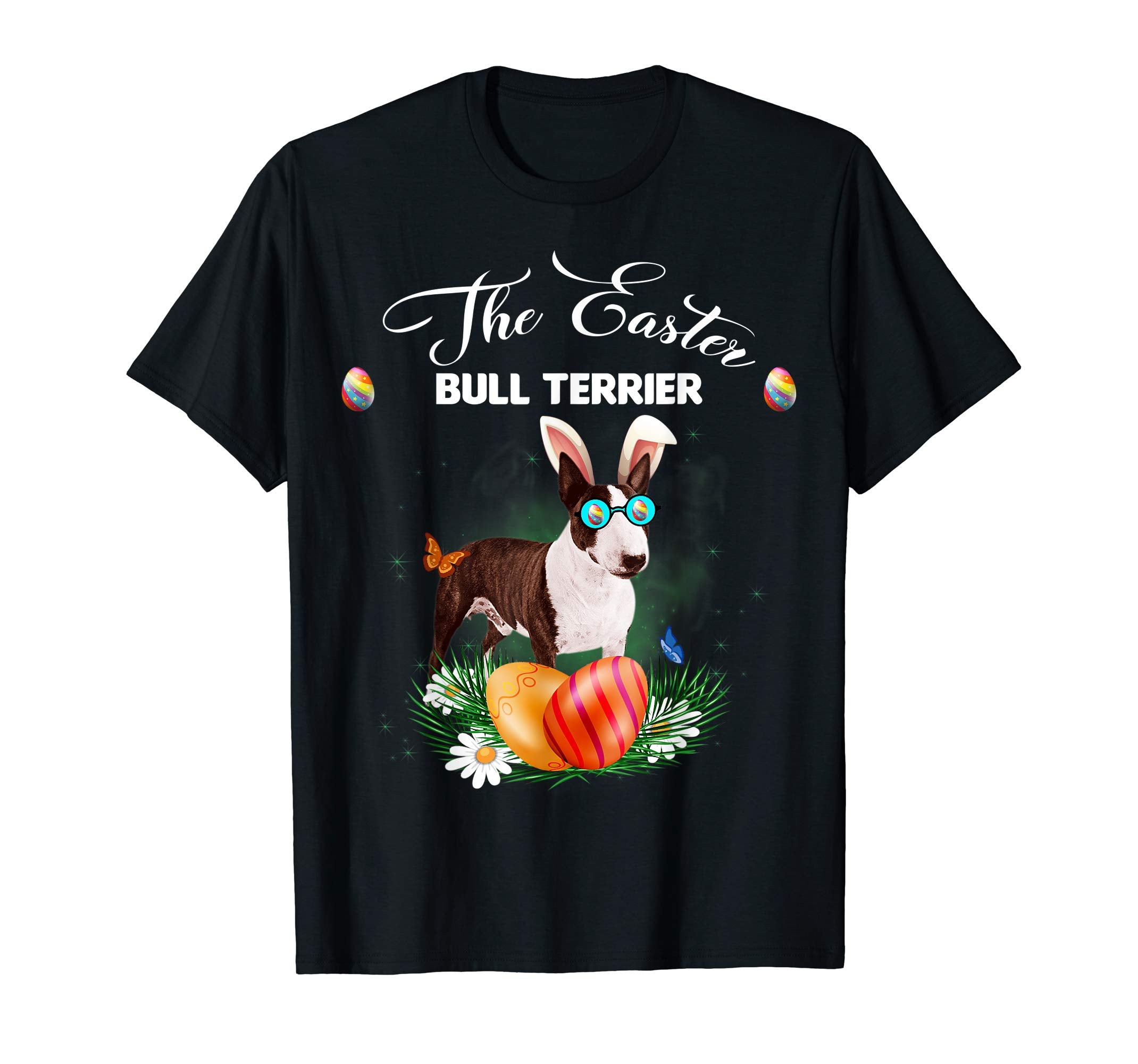 Bull Terrier Bunny Easter Day Dog Gifts T-Shirt