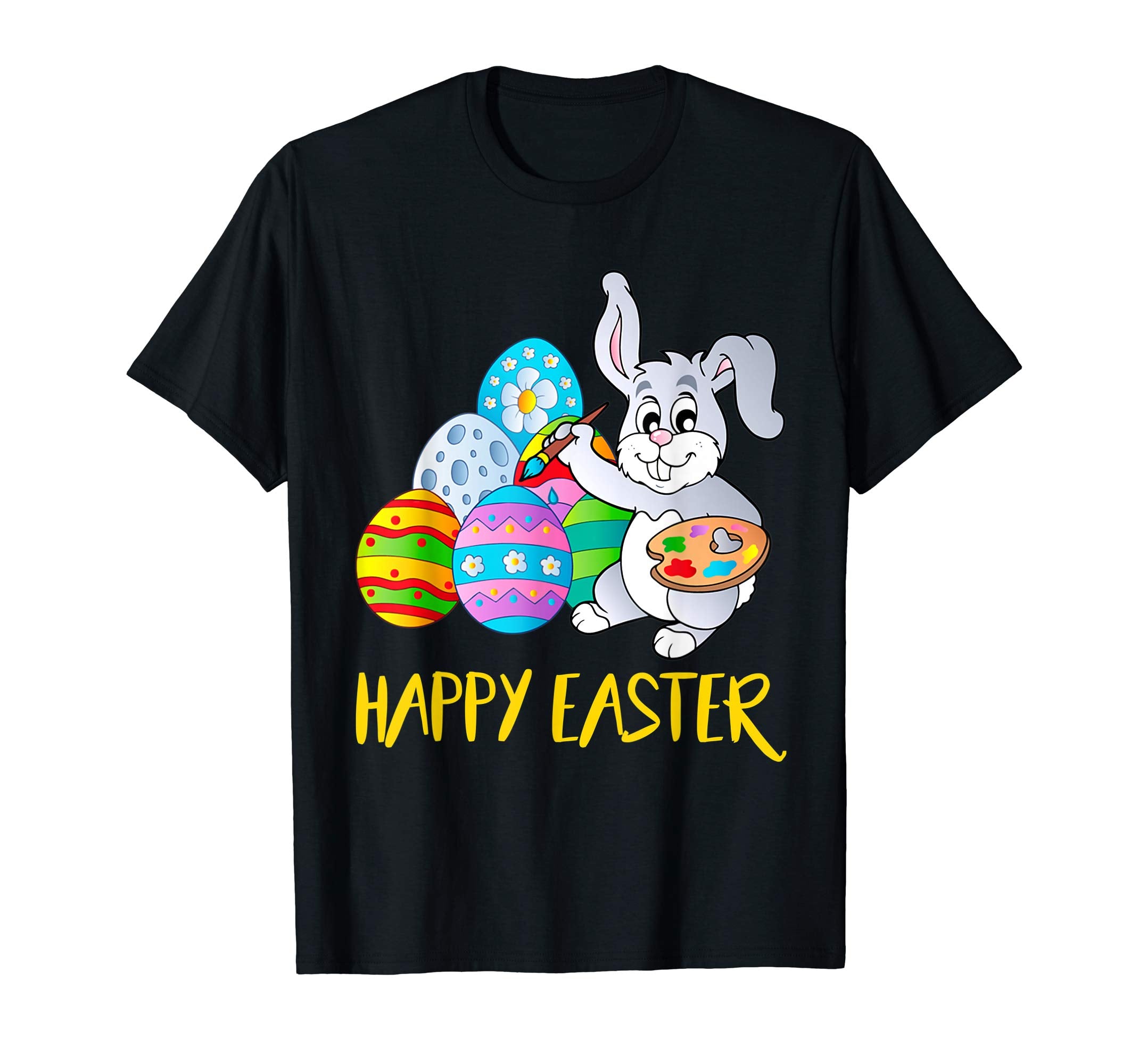 Happy Easter Shirt Colorful Eggs Tee