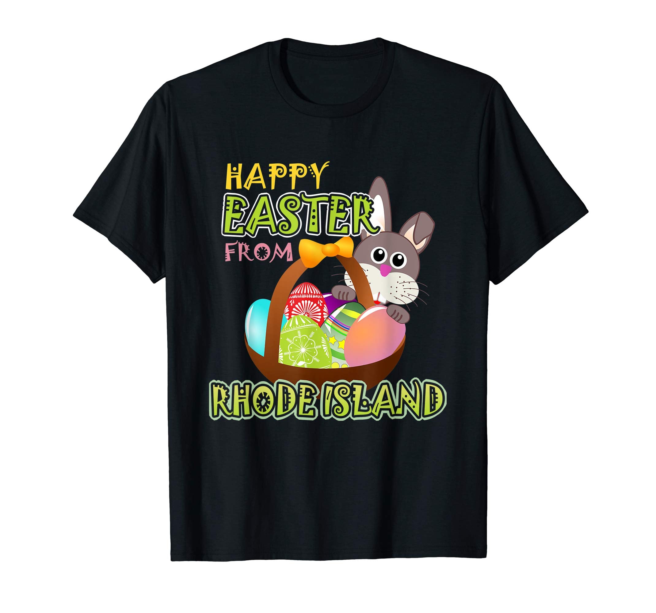 Happy Easter from Rhode Island Funny States T-Shirt