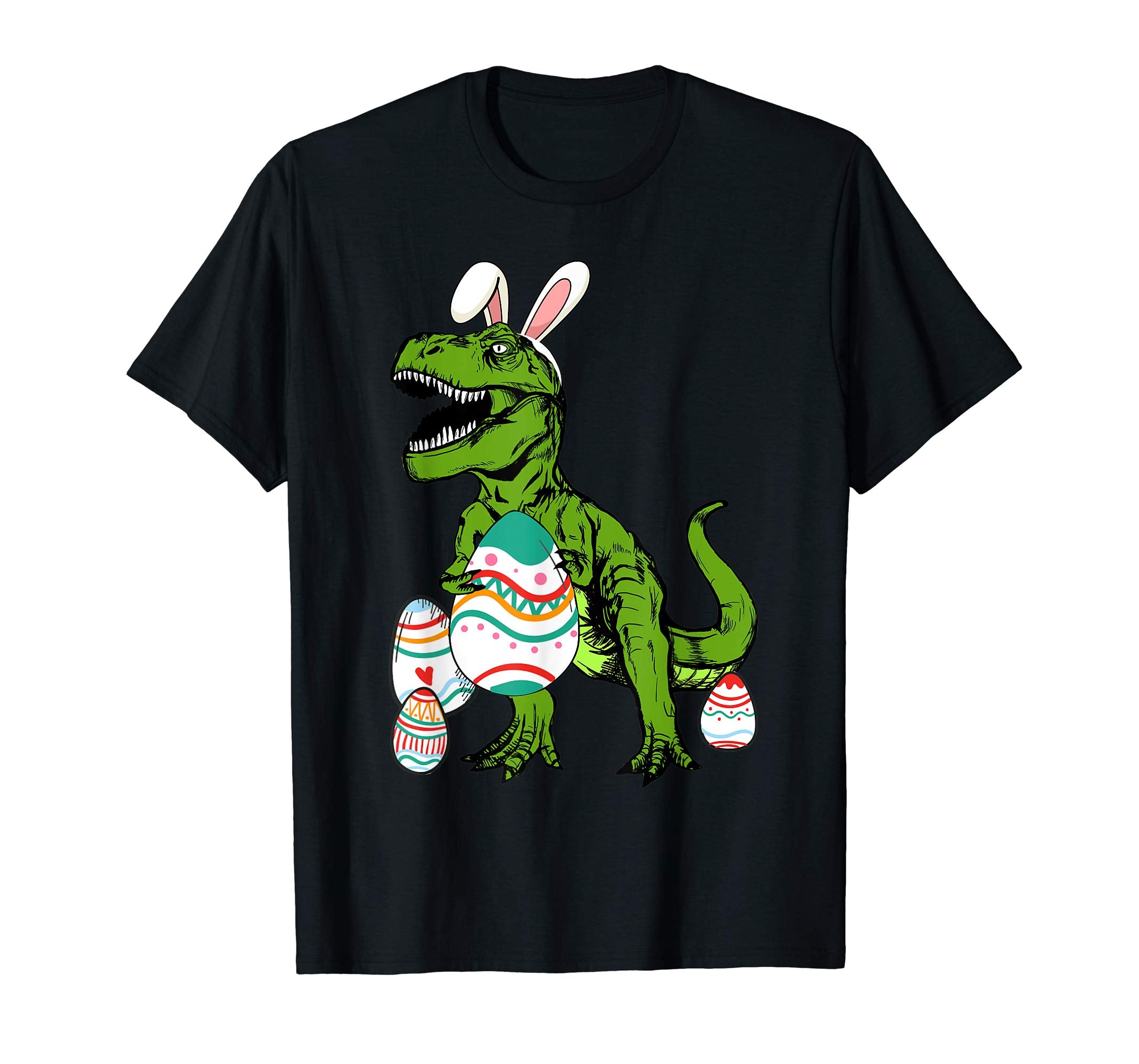 Funny Dinosaur Easter Egg Hunter Eggcellent Shirt Kids Boys