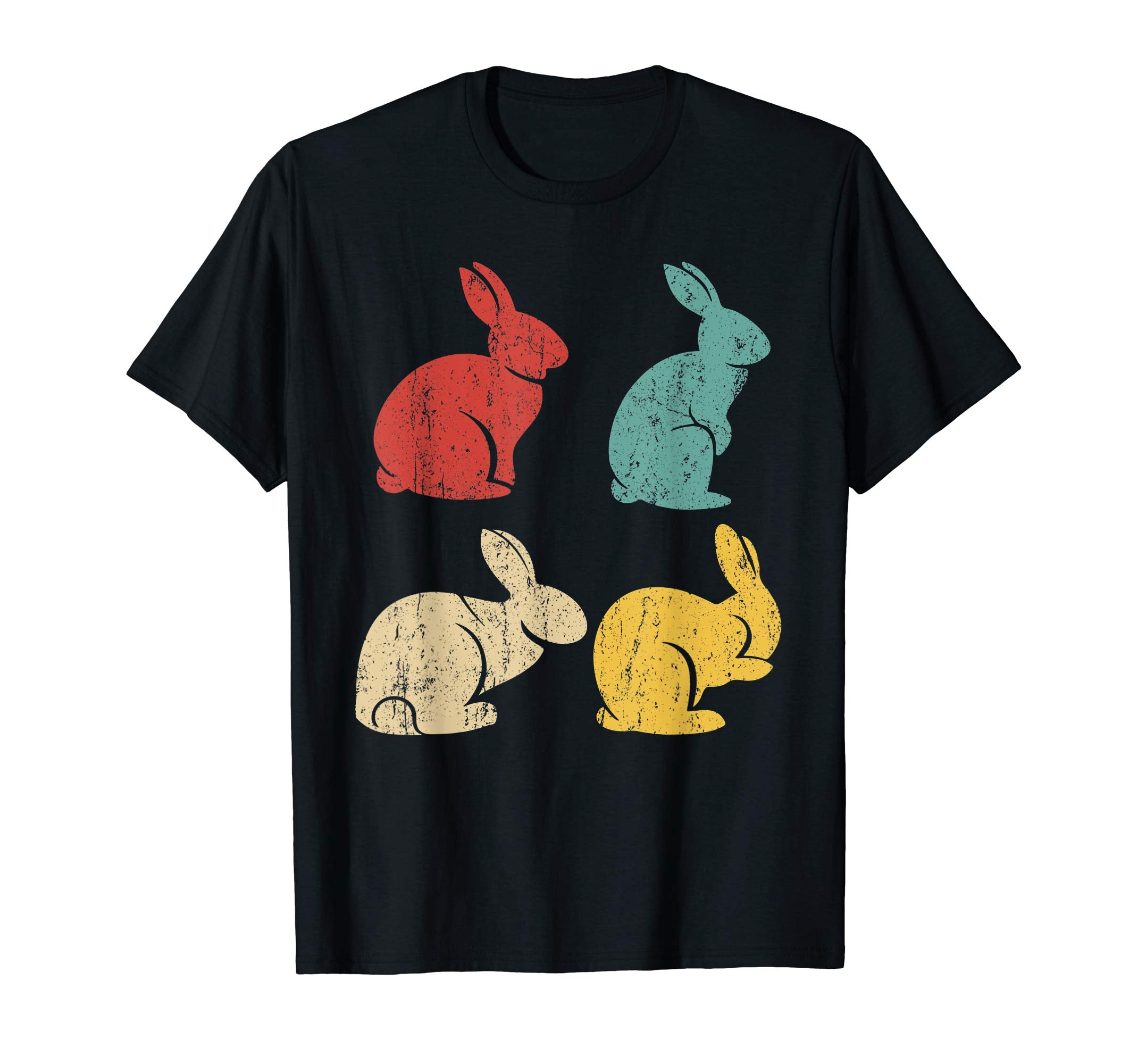 Vintage Bunny Rabbit Shirts Happy Easter Gifts Adults Kids