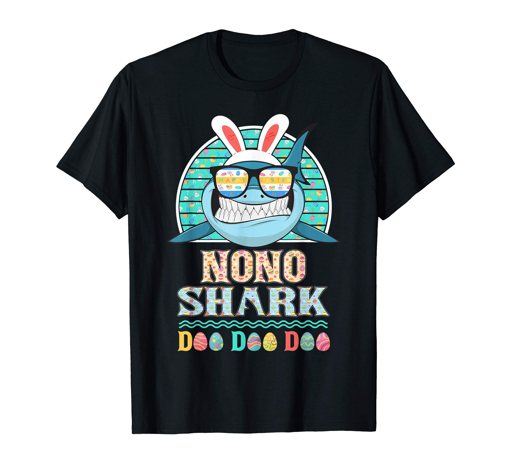 Funny Nono Shark Happy Easter Day Gift Family Shirt