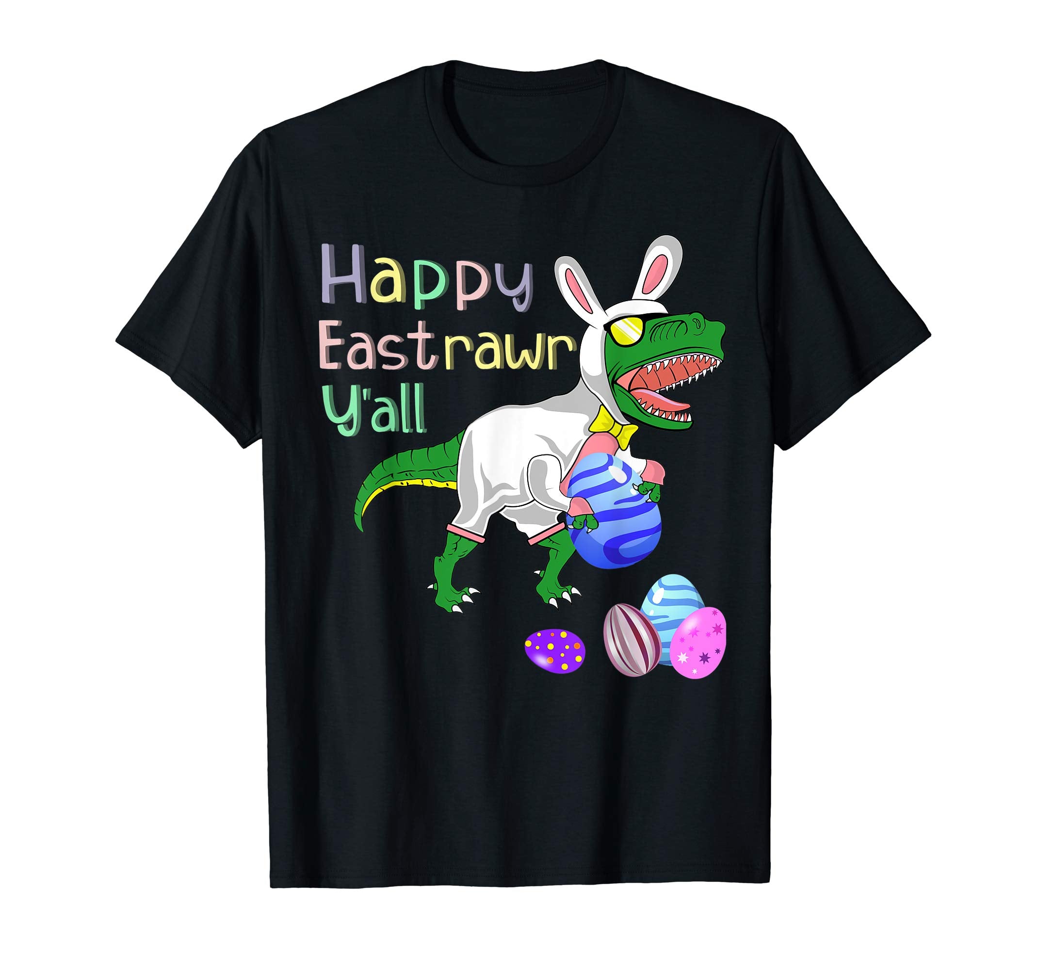 Easter Dinosaur T-Rex Shirt Funny Eastrawr Egg Bunny Tee