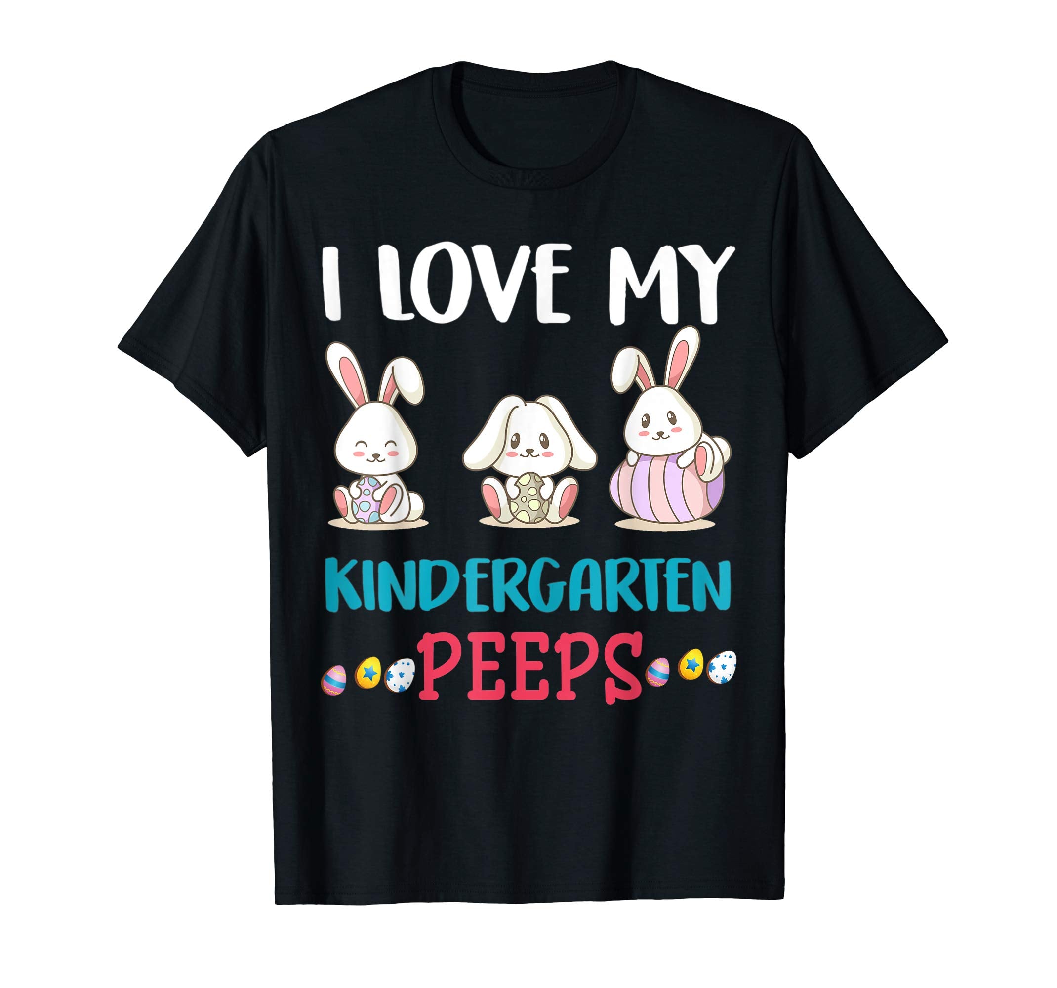 I Love My Kindergarten Peeps Easter Day T-Shirt