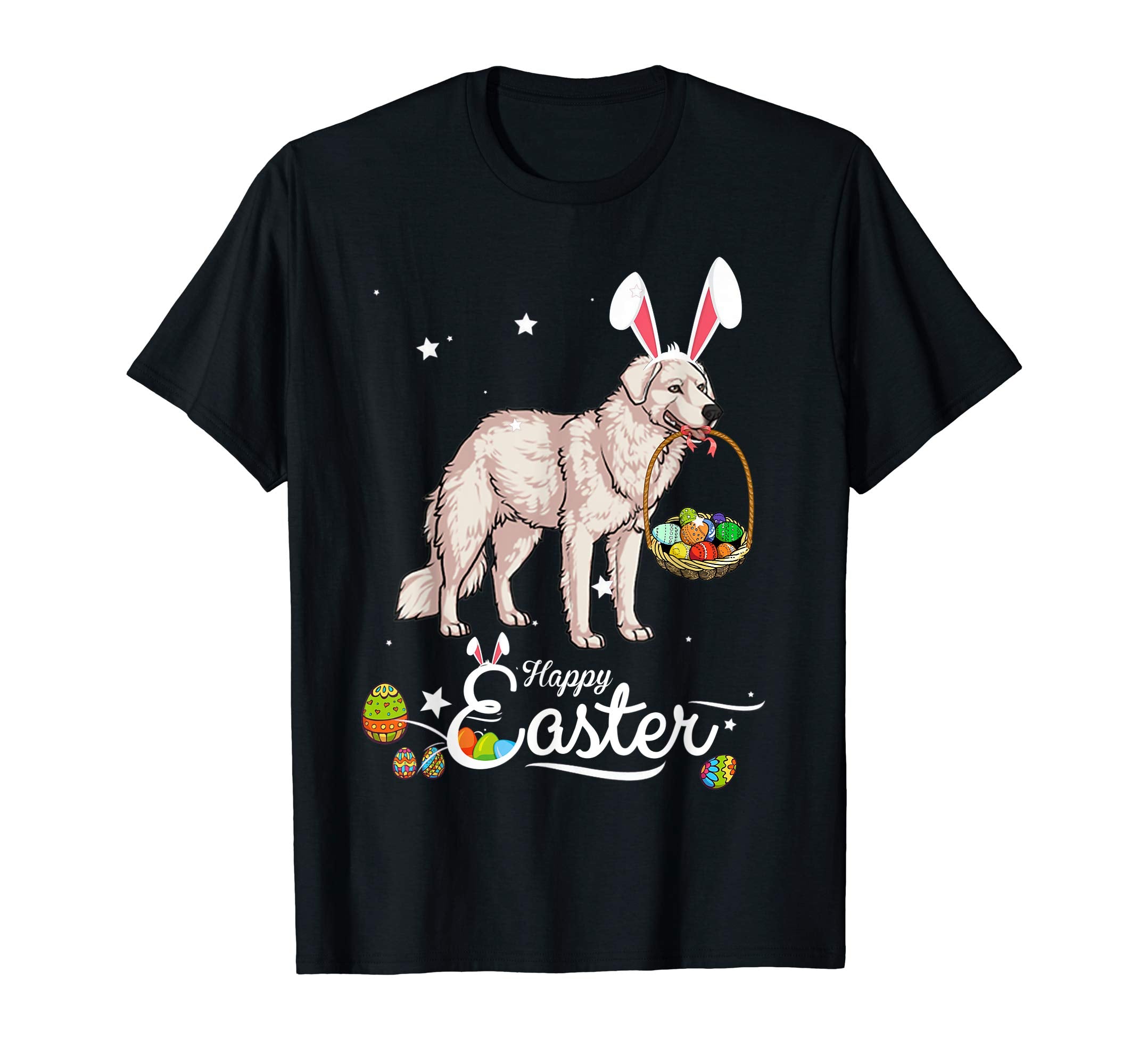 Kuvasz Dog With Bunny Hat Easter Costume T Shirt