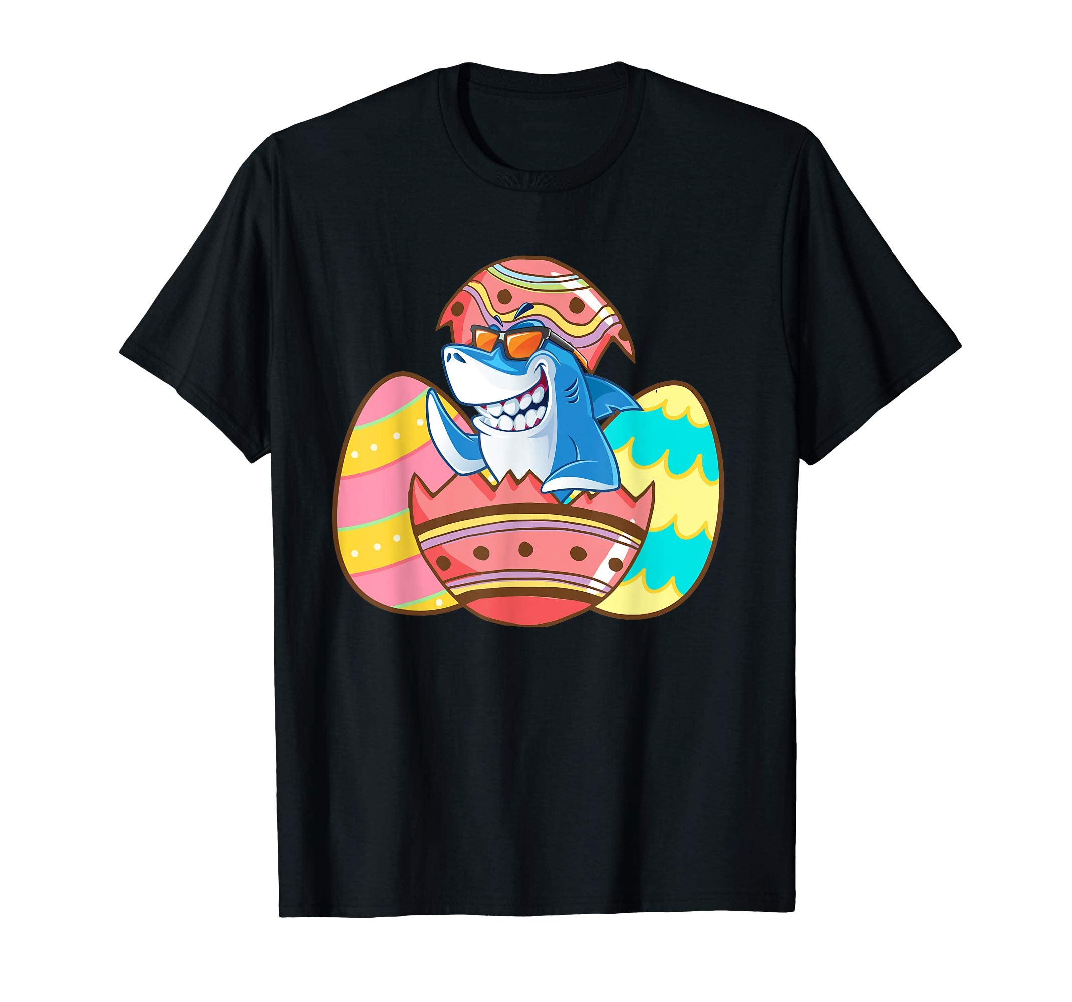 Easter Shirts For Kids Boys Girls Shark Shirt Easter Eggs