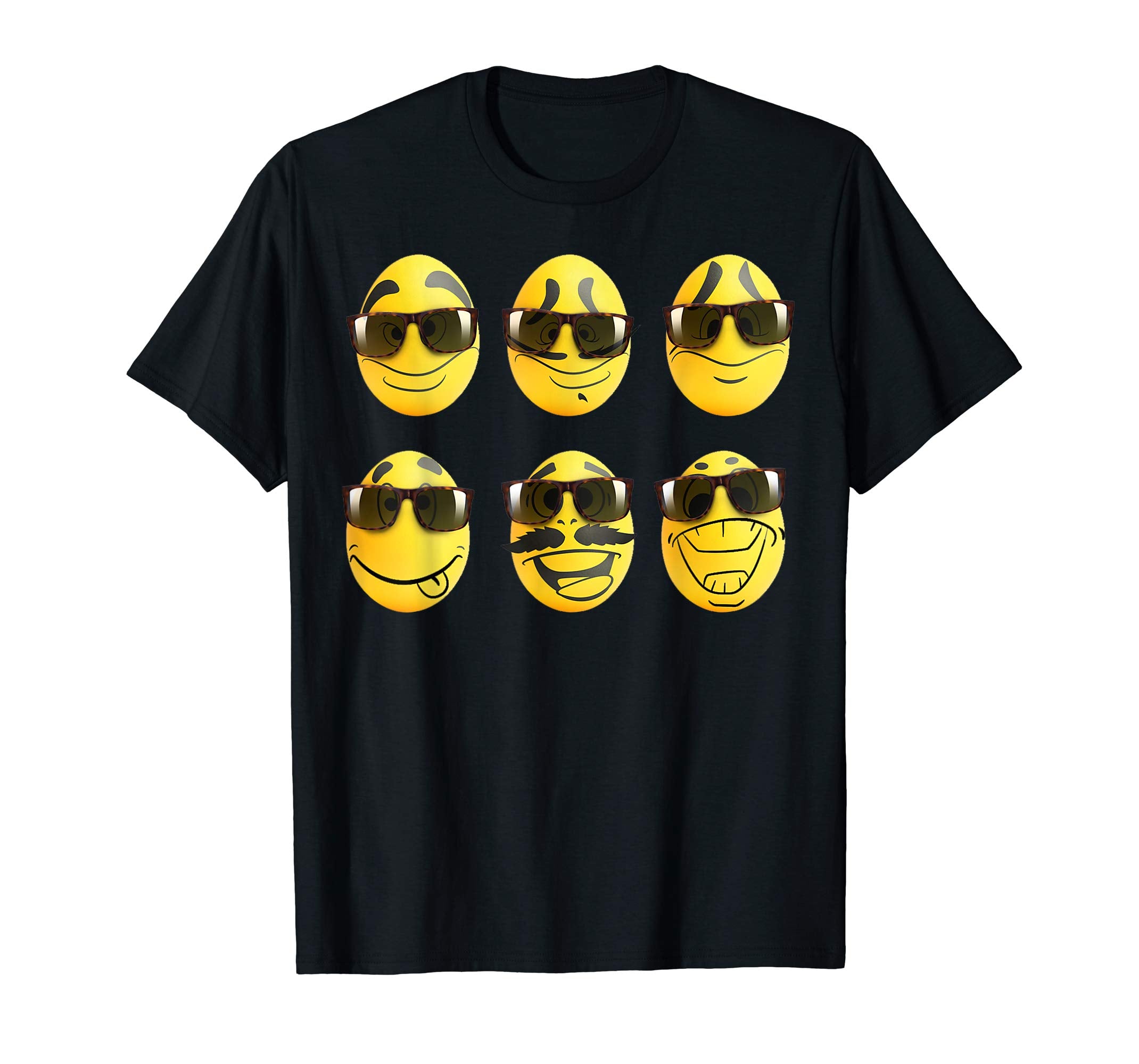 Funny Cute Easter egg with emotions faces gift Shirt