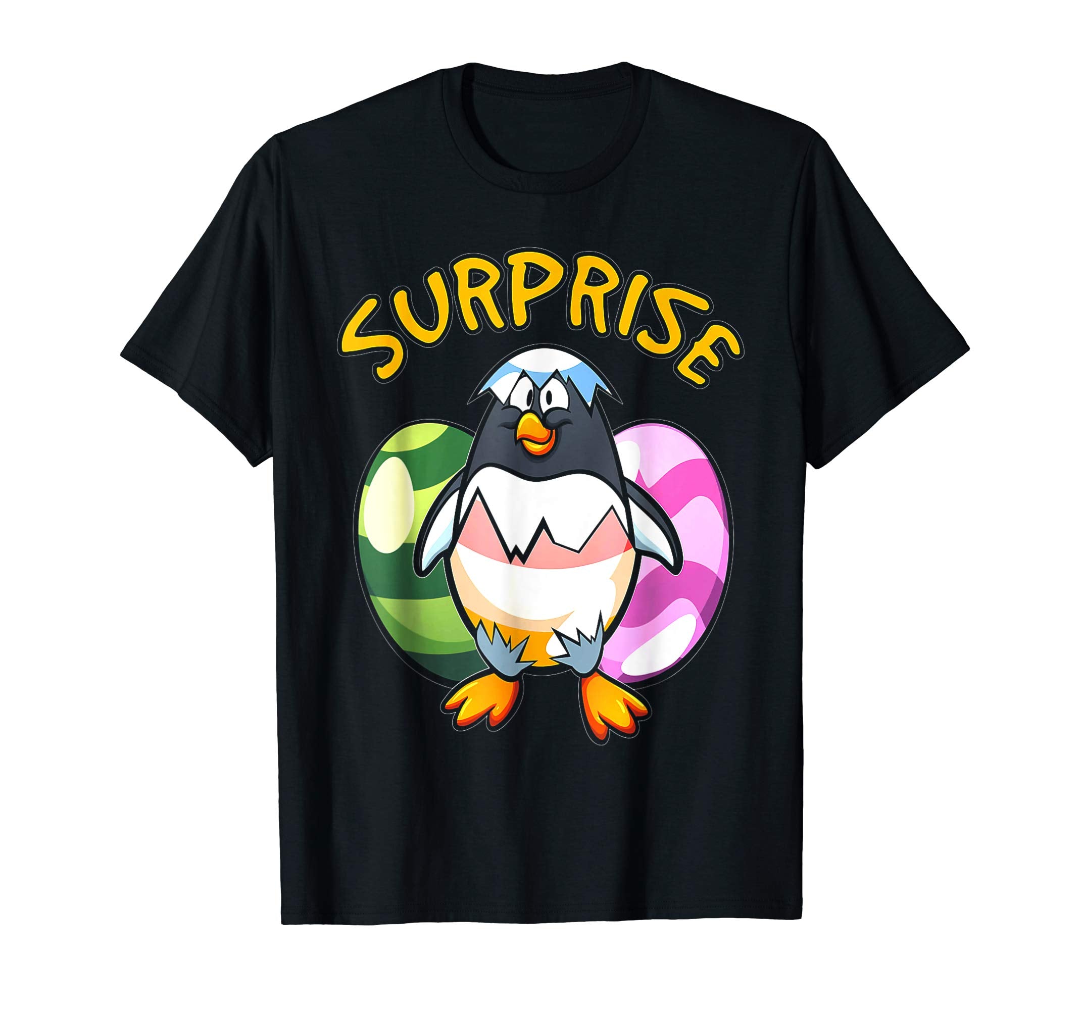 Easter Shirts For Kids Boys Girls Penguin Shirt Easter Eggs