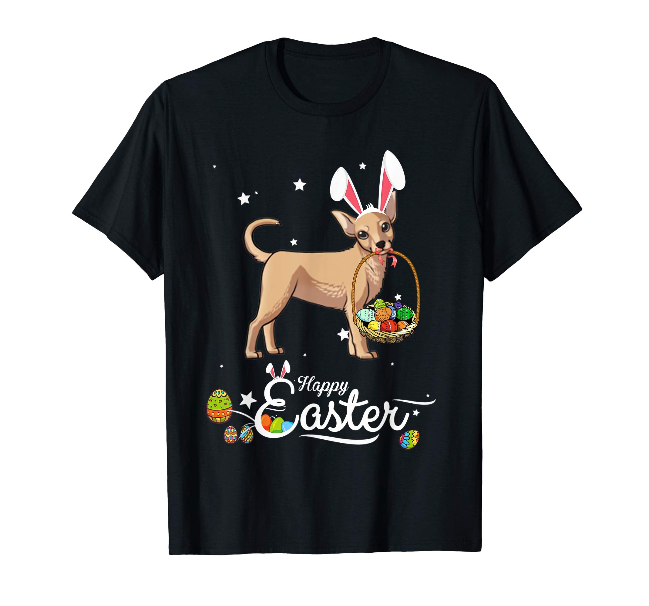 Chihuahua Dog With Bunny Hat Easter Costume T Shirt