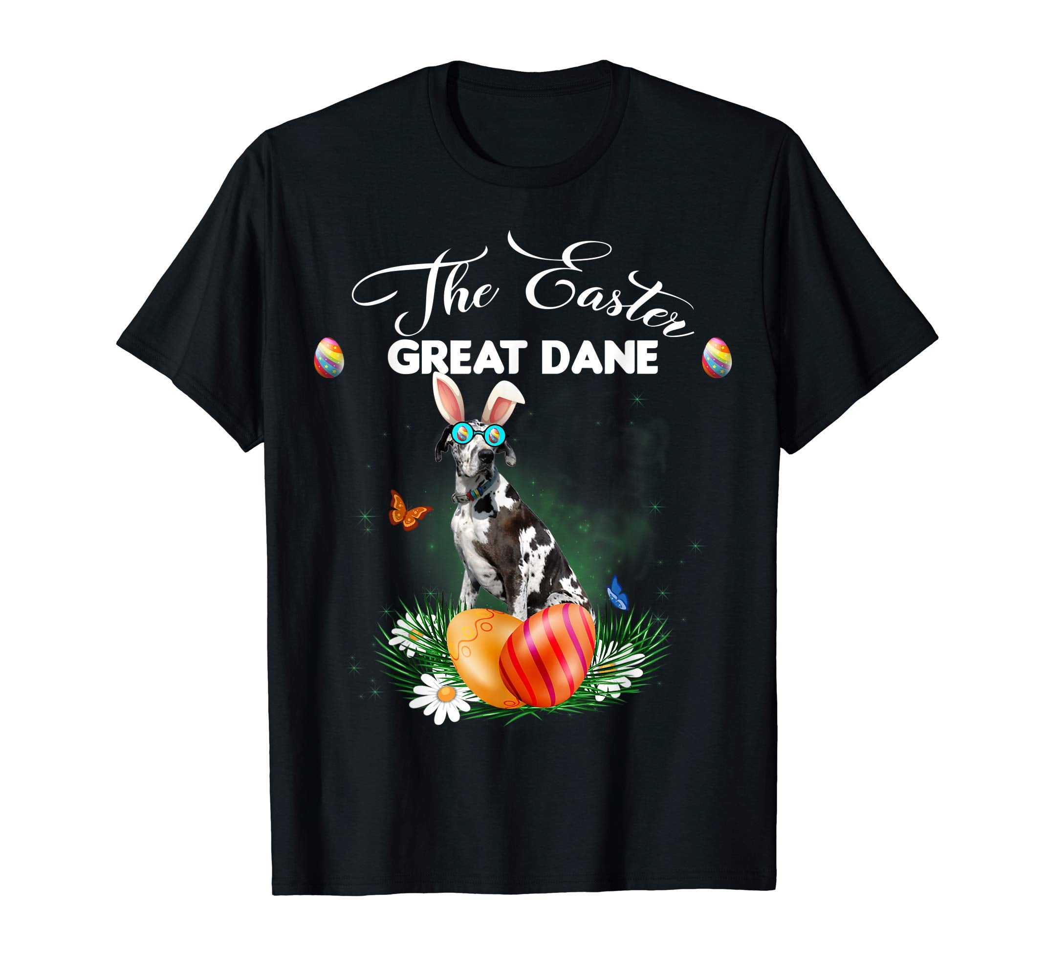 Great Dane Bunny Easter Day Dog Gifts T-Shirt