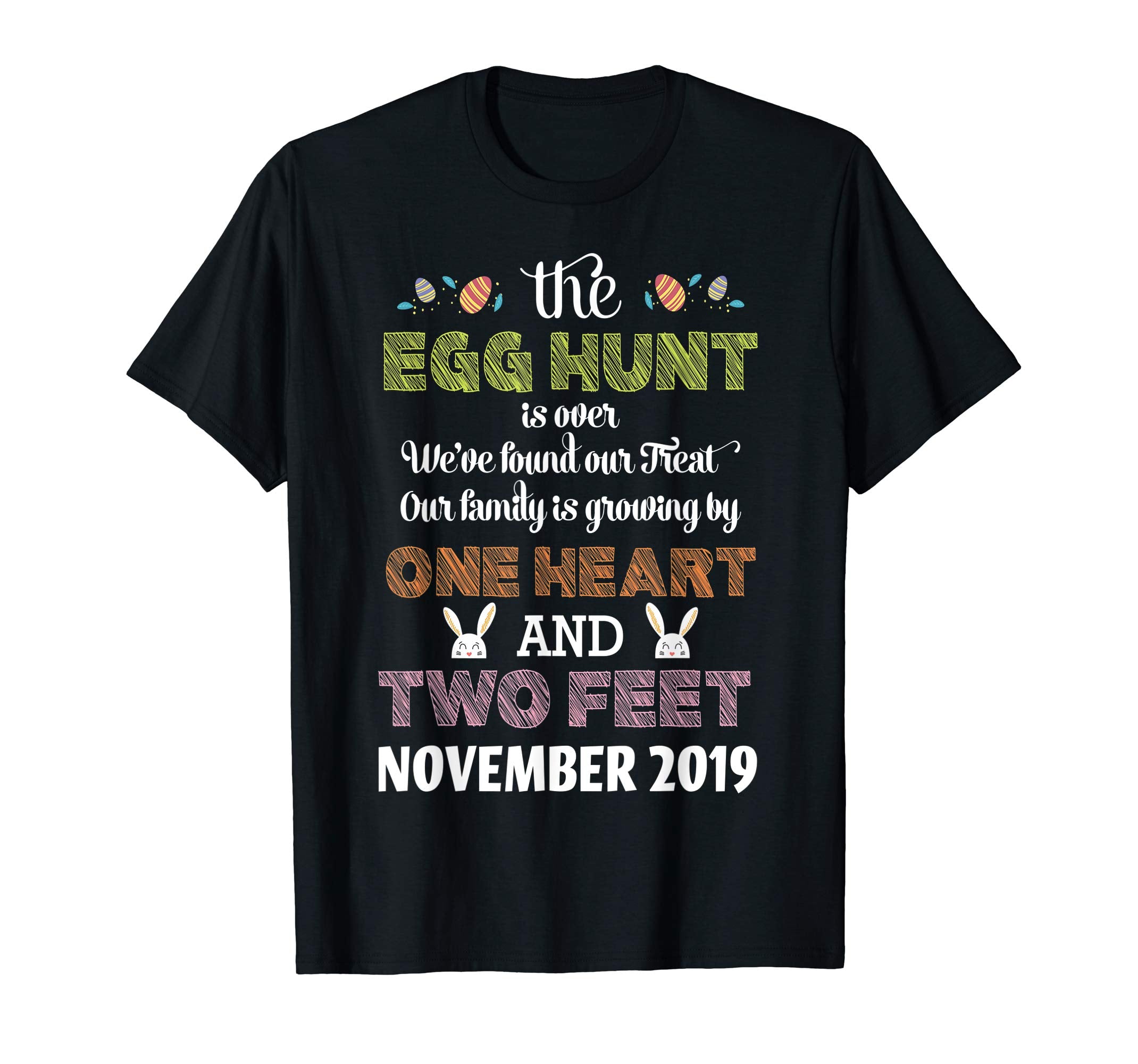 Pregnancy Announcement Due In November 2019 Easter Tshirt