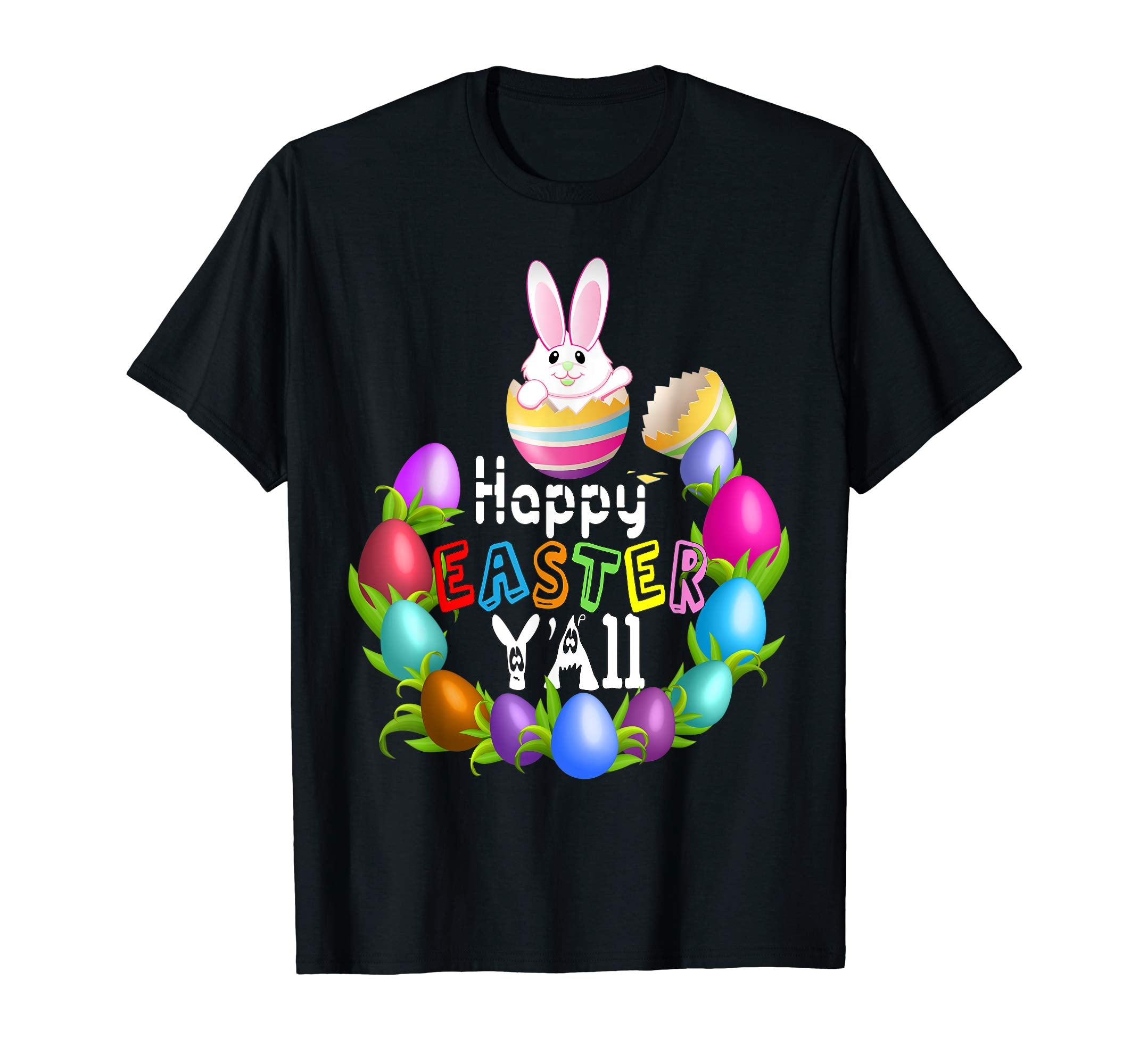 HAPPY EASTER Y'all Shirt Egg Hunt Bunny Shirt Women Men Kids