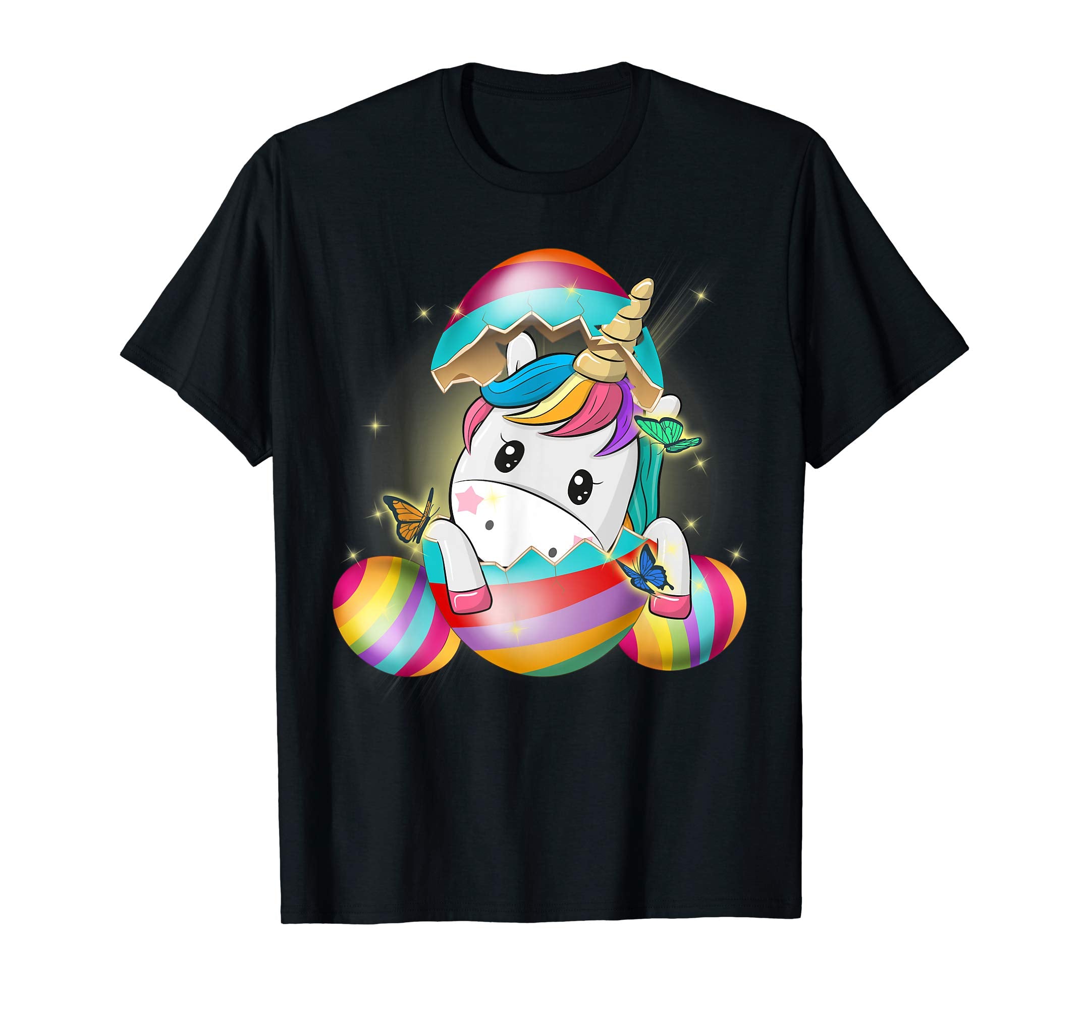Funny Cute Unicorn Easter Eggs Shirt Happy Easter Day Tee