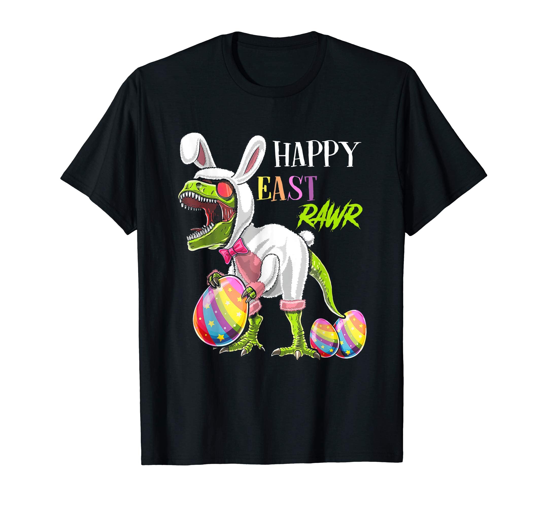 Happy Eastrawr T Rex Dinosaur Easter Bunny Egg Funny T Shirt