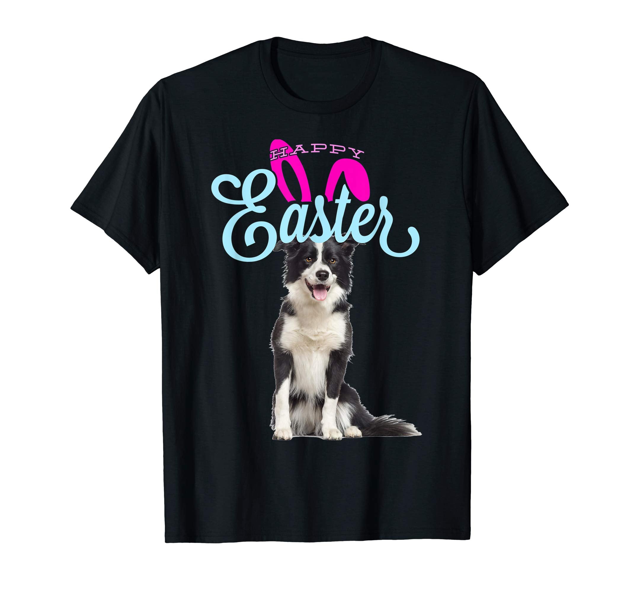 Easter Bunny Border Collie Tshirt Dog Men Women Gift