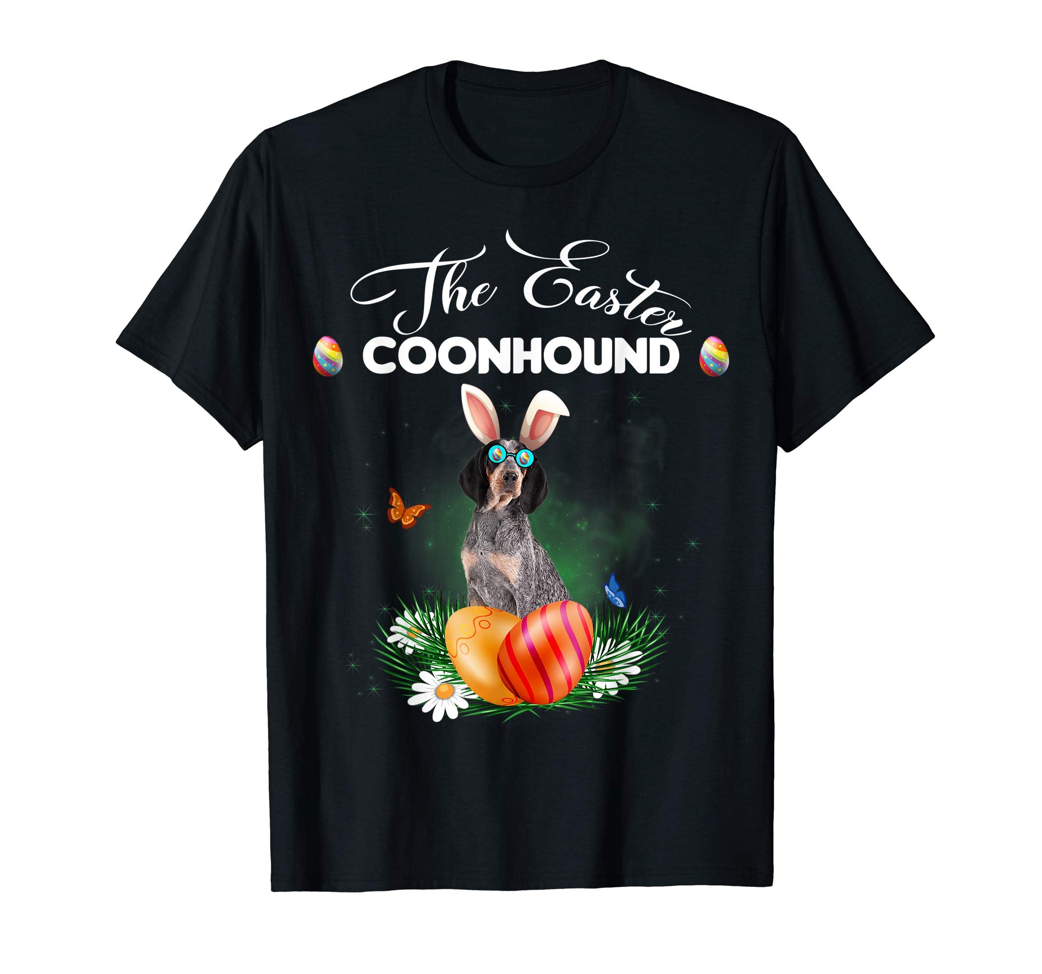 Coonhound Bunny Easter Day Dog Gifts T-Shirt