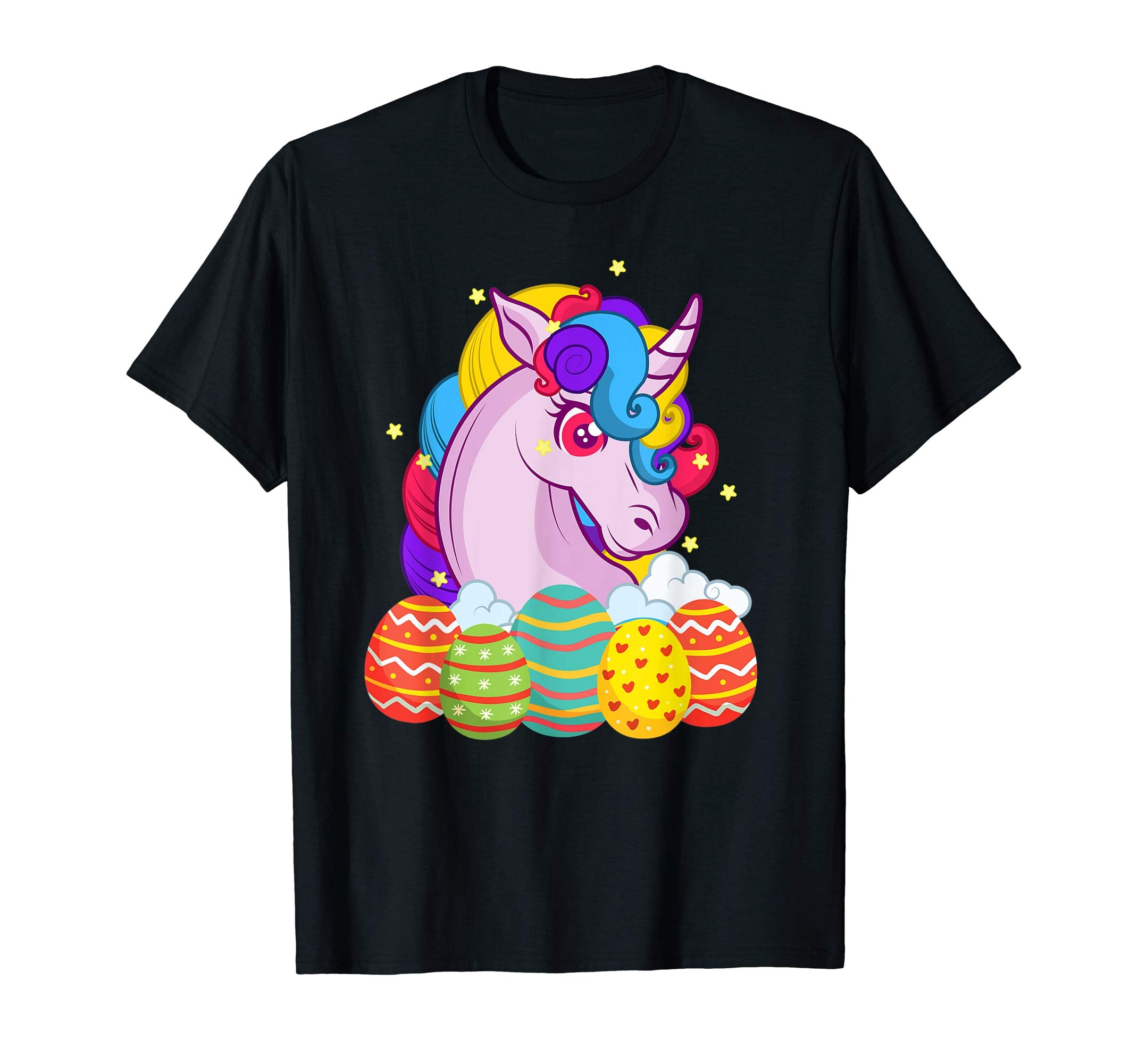 Cute Unicorn Easter Egg T-Shirt Gifts for Mom Daughter