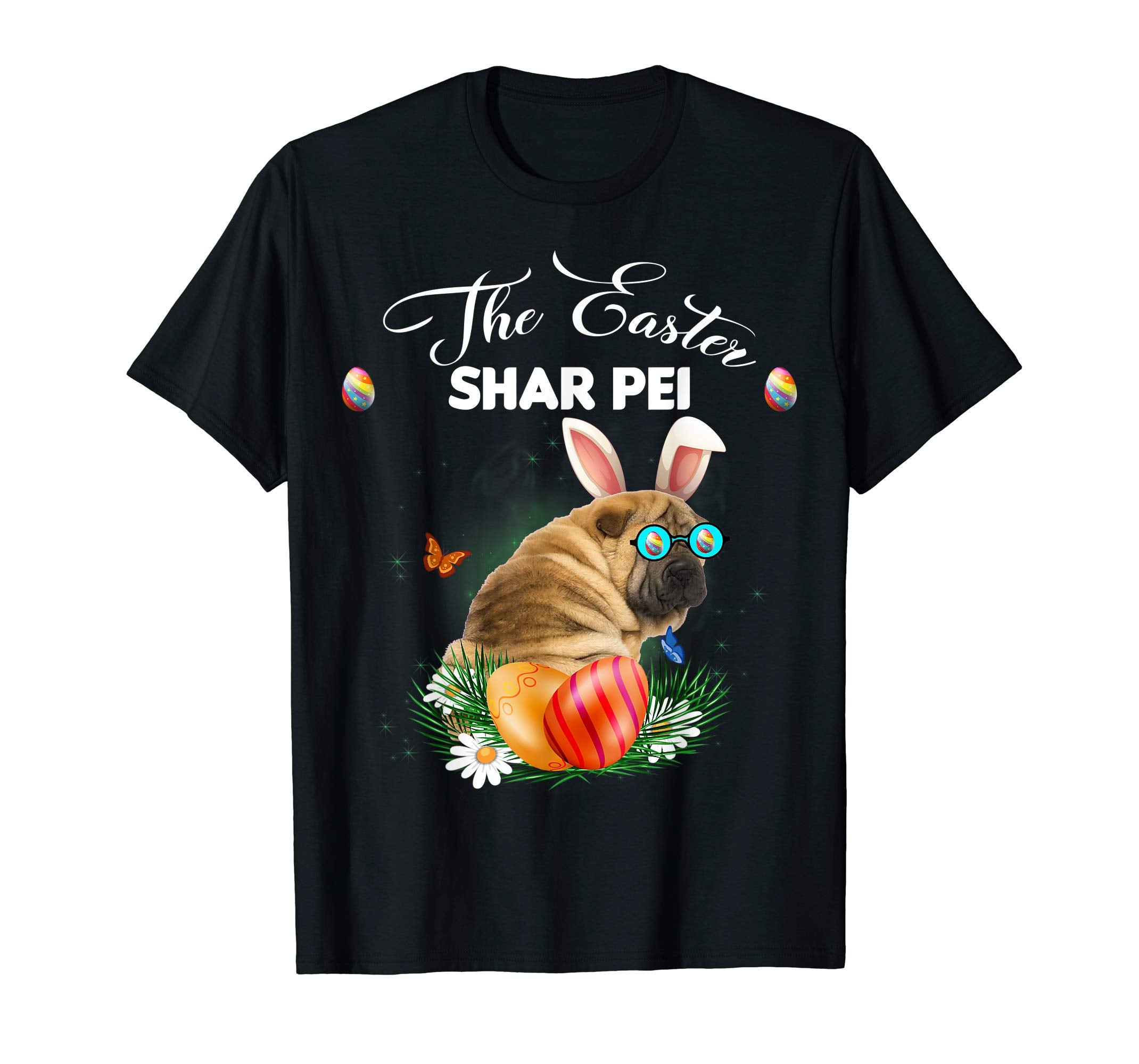 Shar Pei Bunny Easter Day Dog Gifts T-Shirt