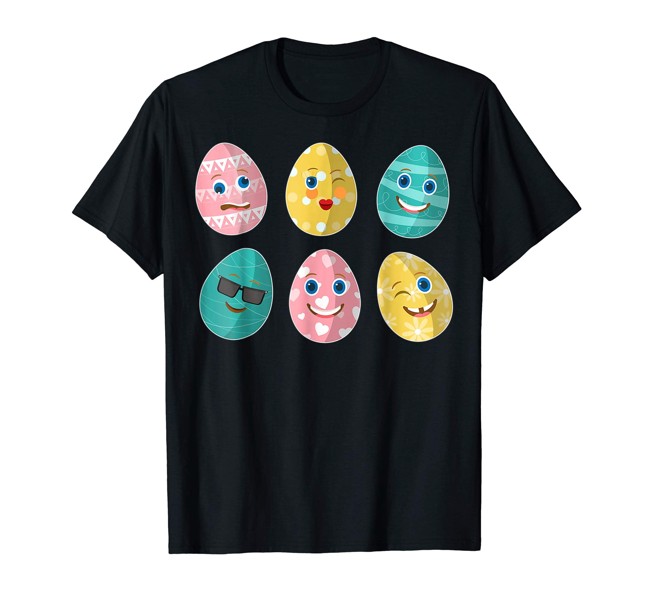 Funny Easter Eggs Emotion Faces Happy Easter Day Shirt