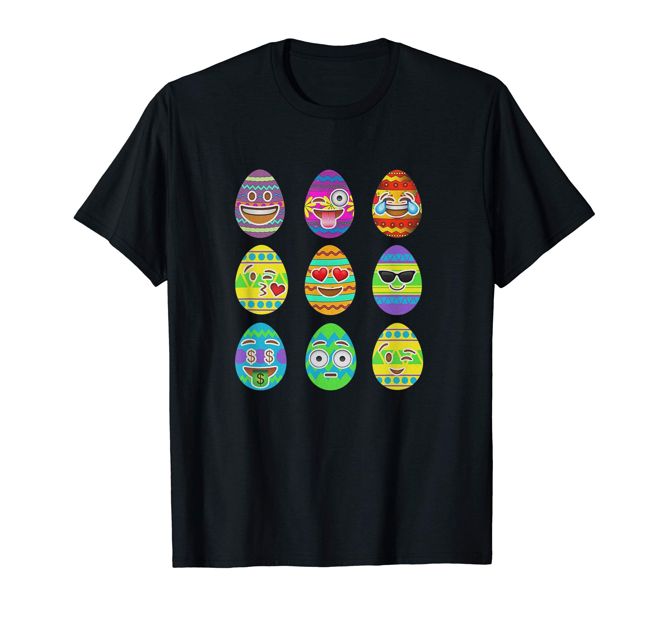 Emoji Easter Eggs Colorful Emoticon Pascha Holiday T-Shirt