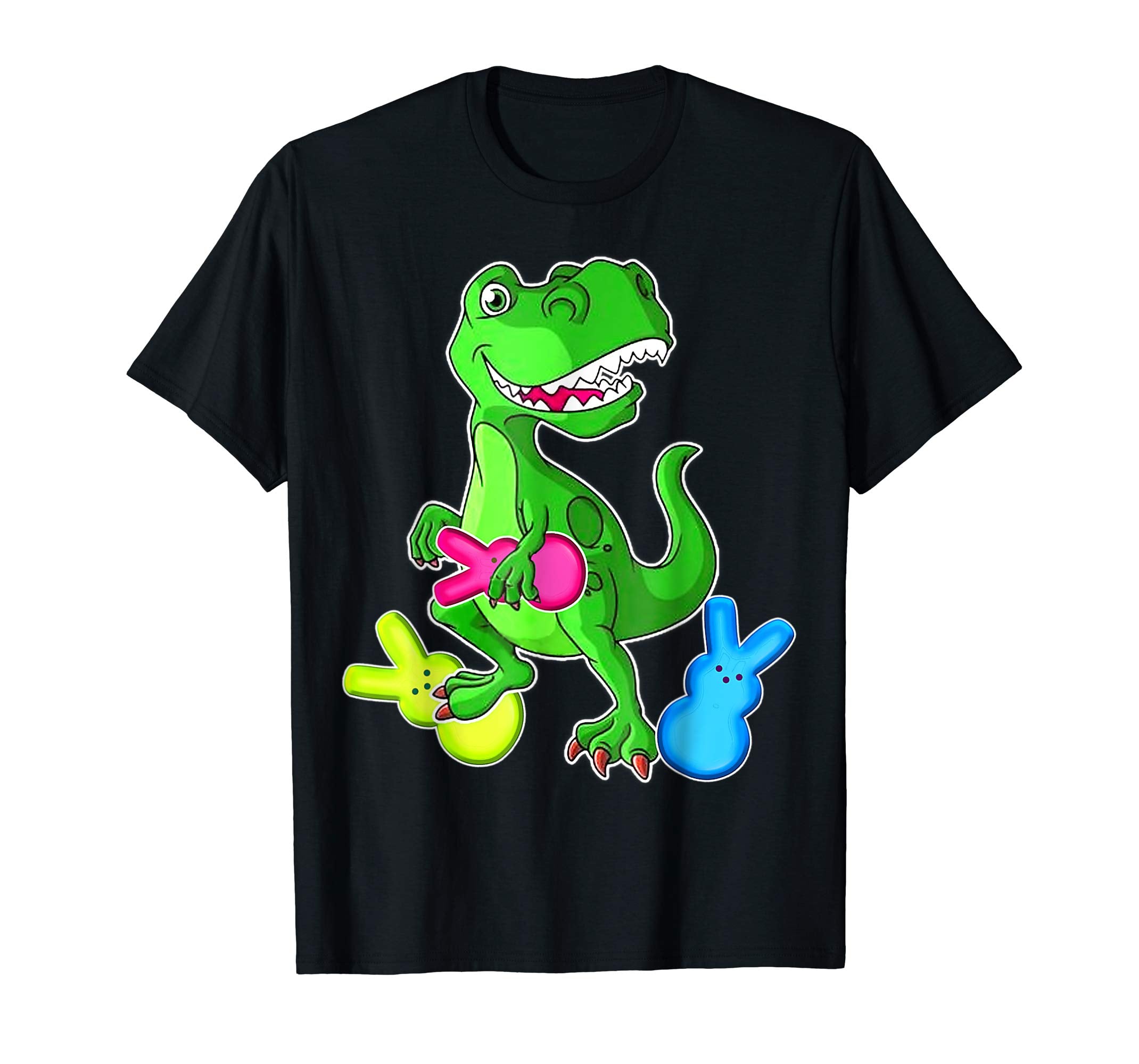 Dinosaur T Rex Eat Bunny PeepsHappy Easter Day Shirt