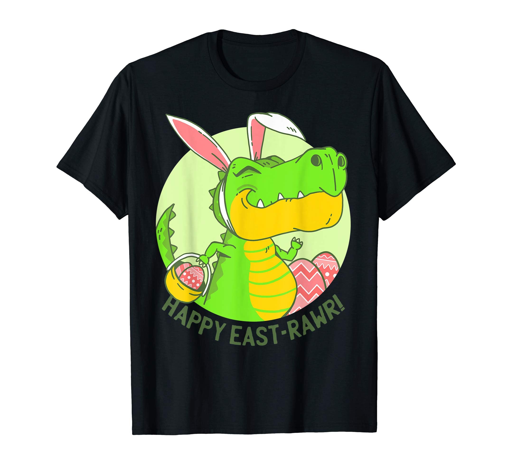 Easter T rex Shirt Eggs Happy Eastraw Kids Boys Tshirt