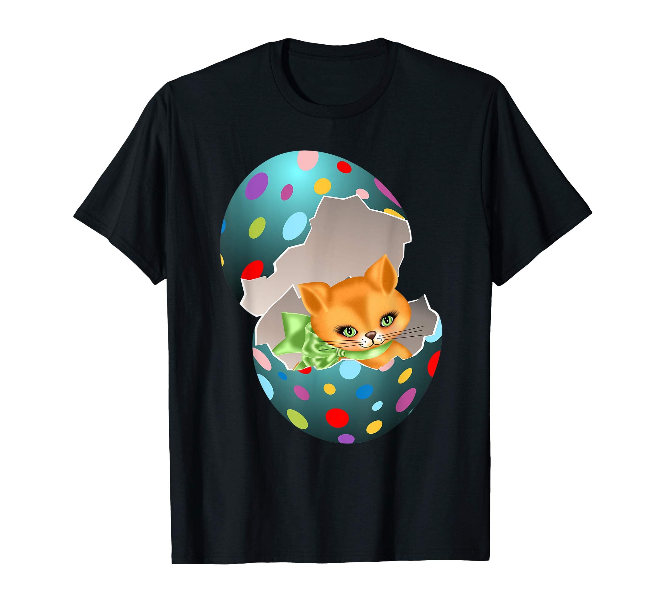 Cute Cat In Easter Egg Cat Kitten Lover T-Shirts Gift