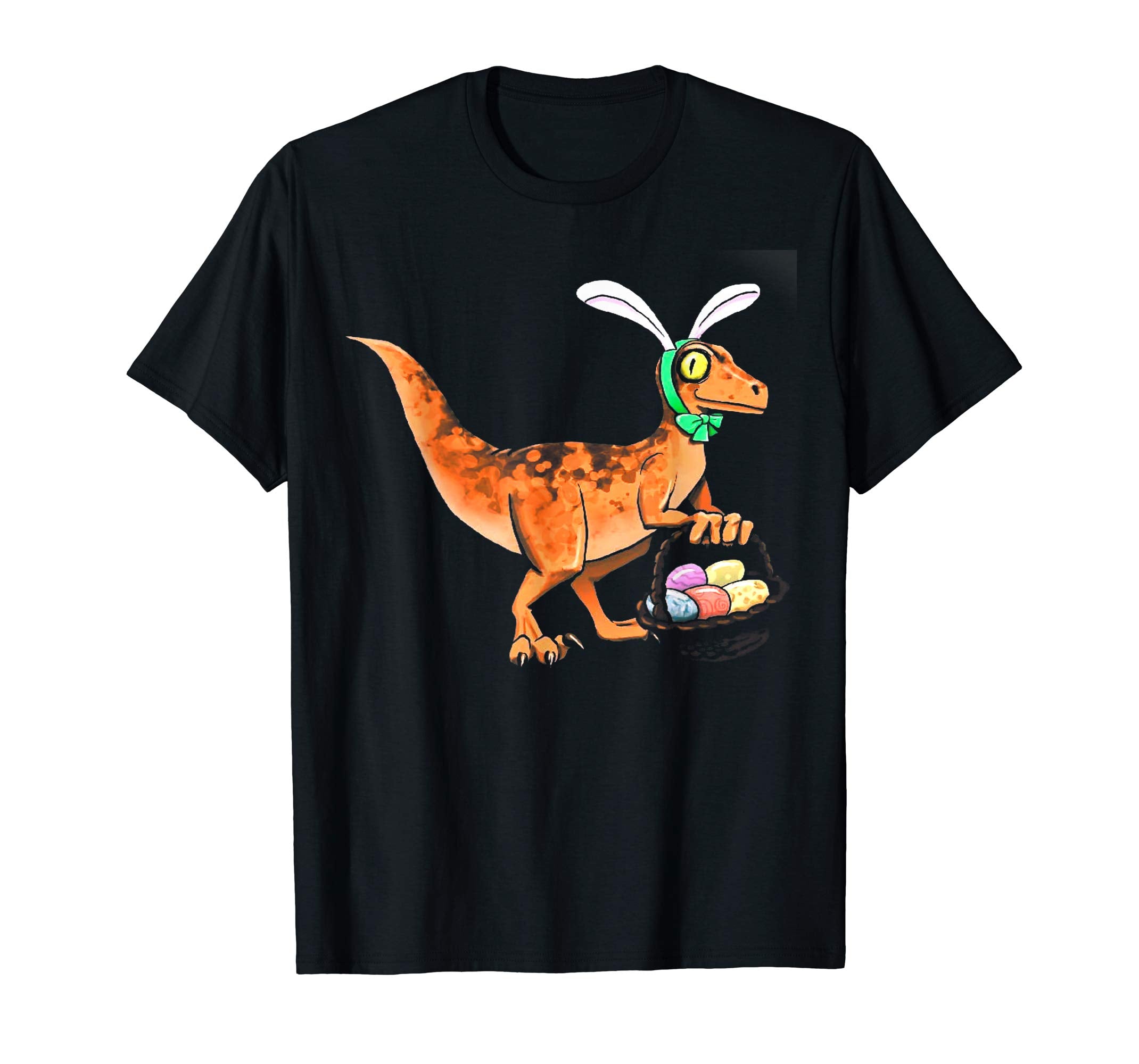 Easter Velociraptor with Bunny Ears Youth T-Shirt