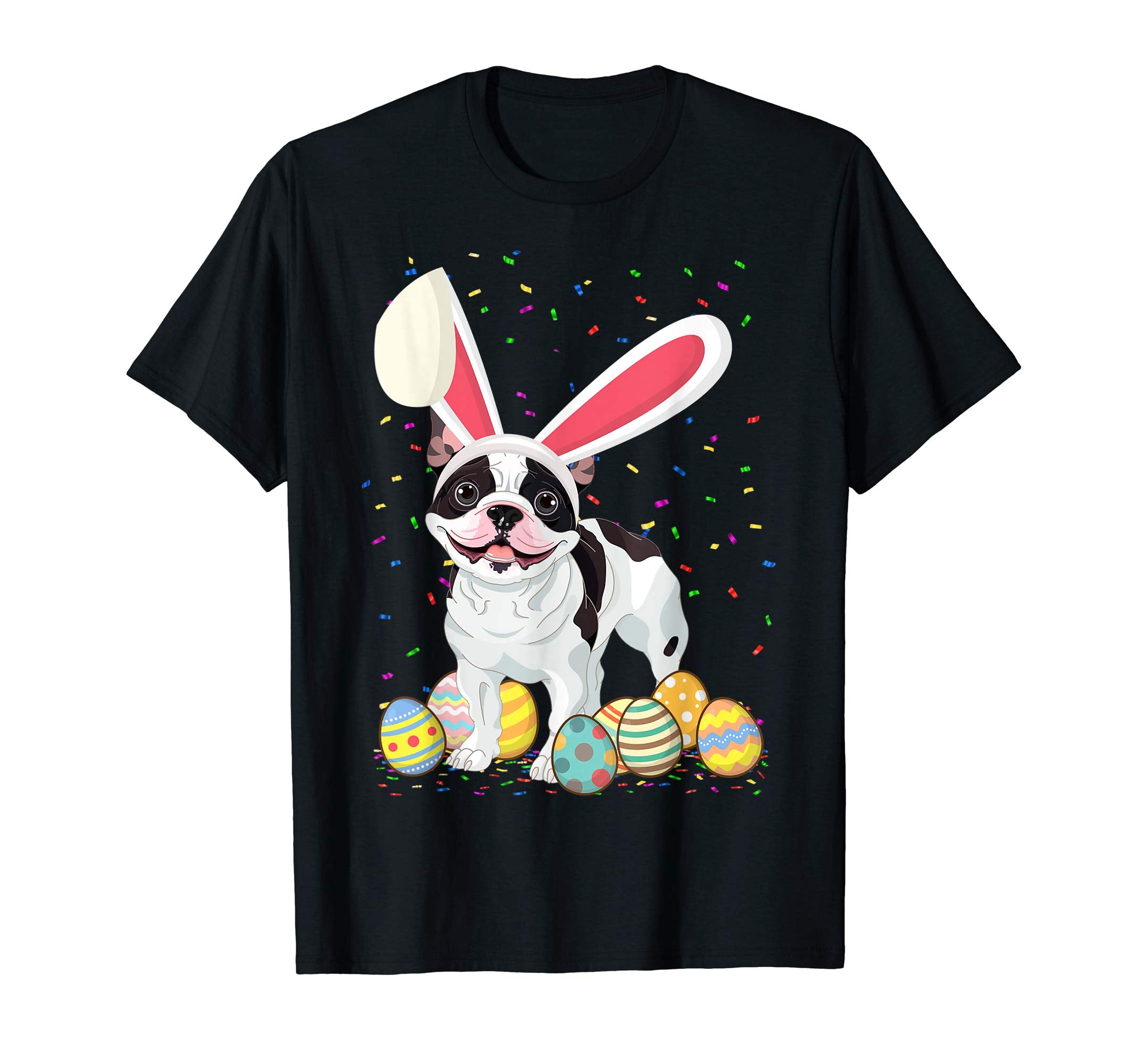 Frenchie Dog Ear Easter Eggs Shirt Happy Easter Day Gift