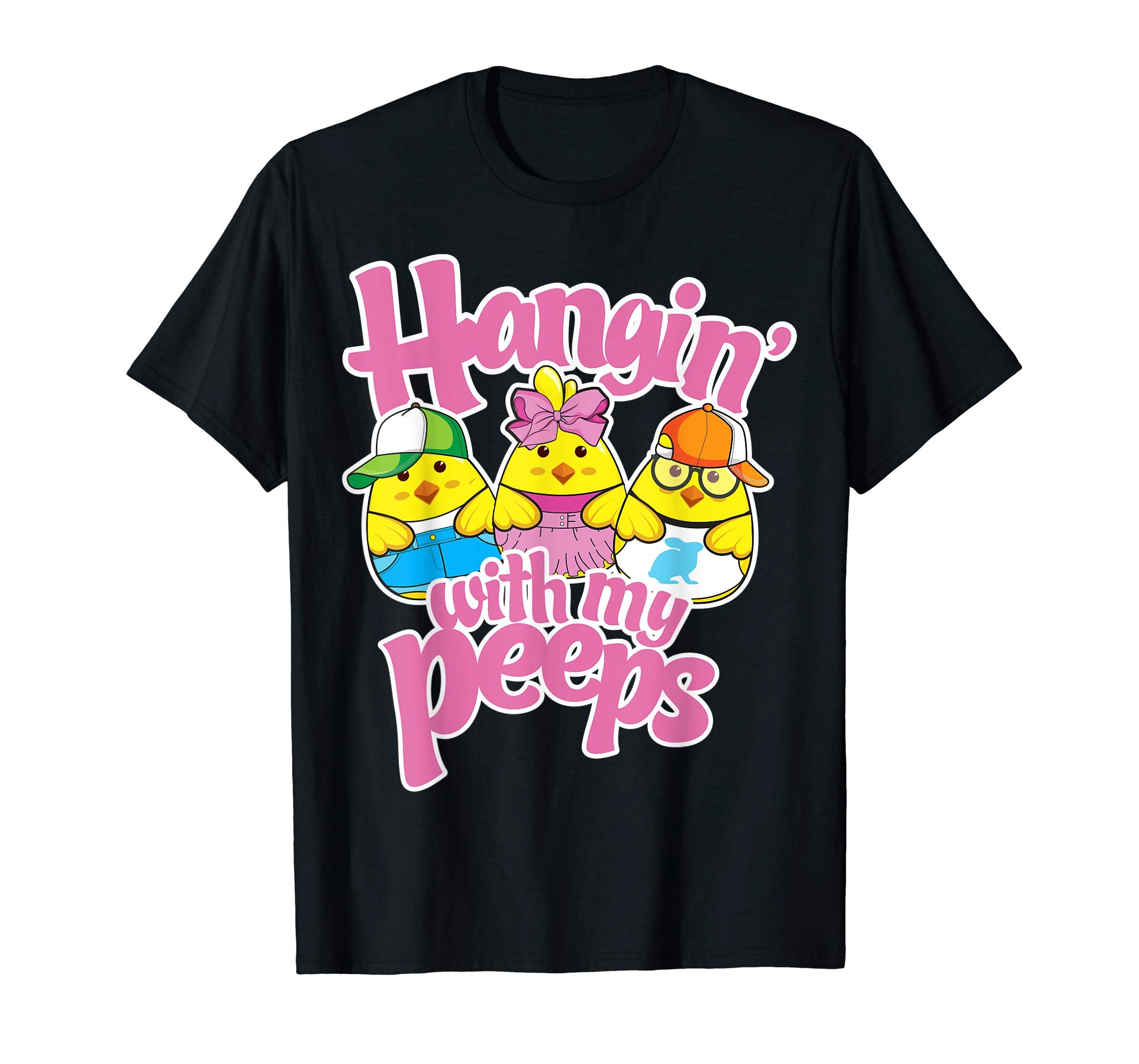 Kids Hanging with my peeps shirt Easter Egg Hunt T-shirt Tee